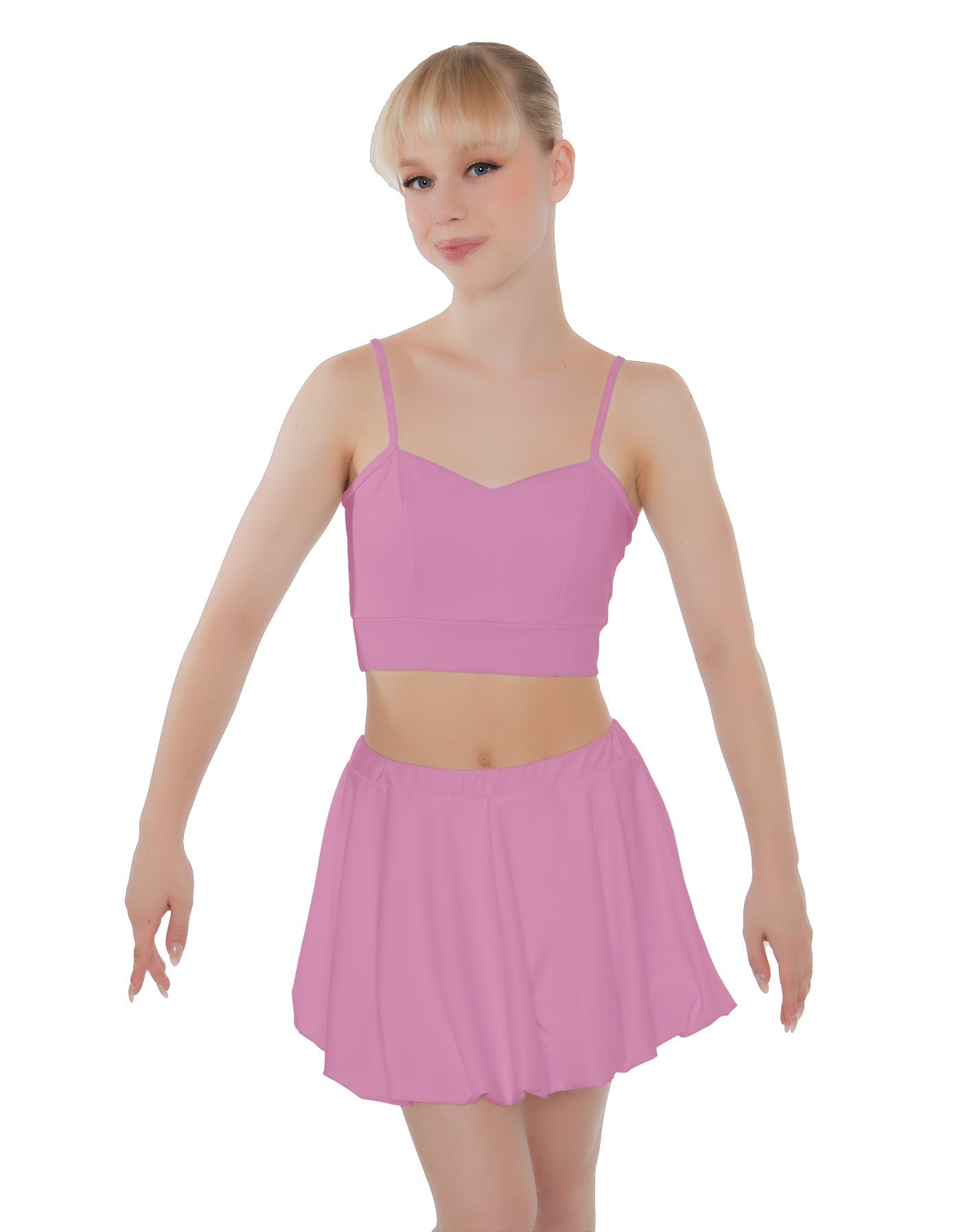 Solid Lycra Bubble Skort