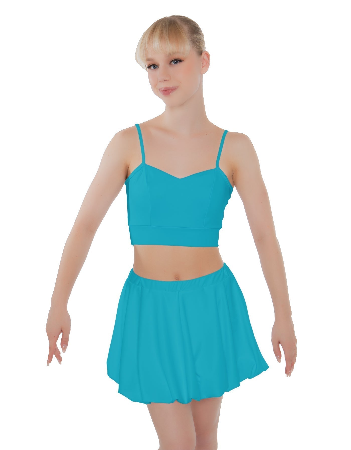 Solid Lycra Bubble Skort