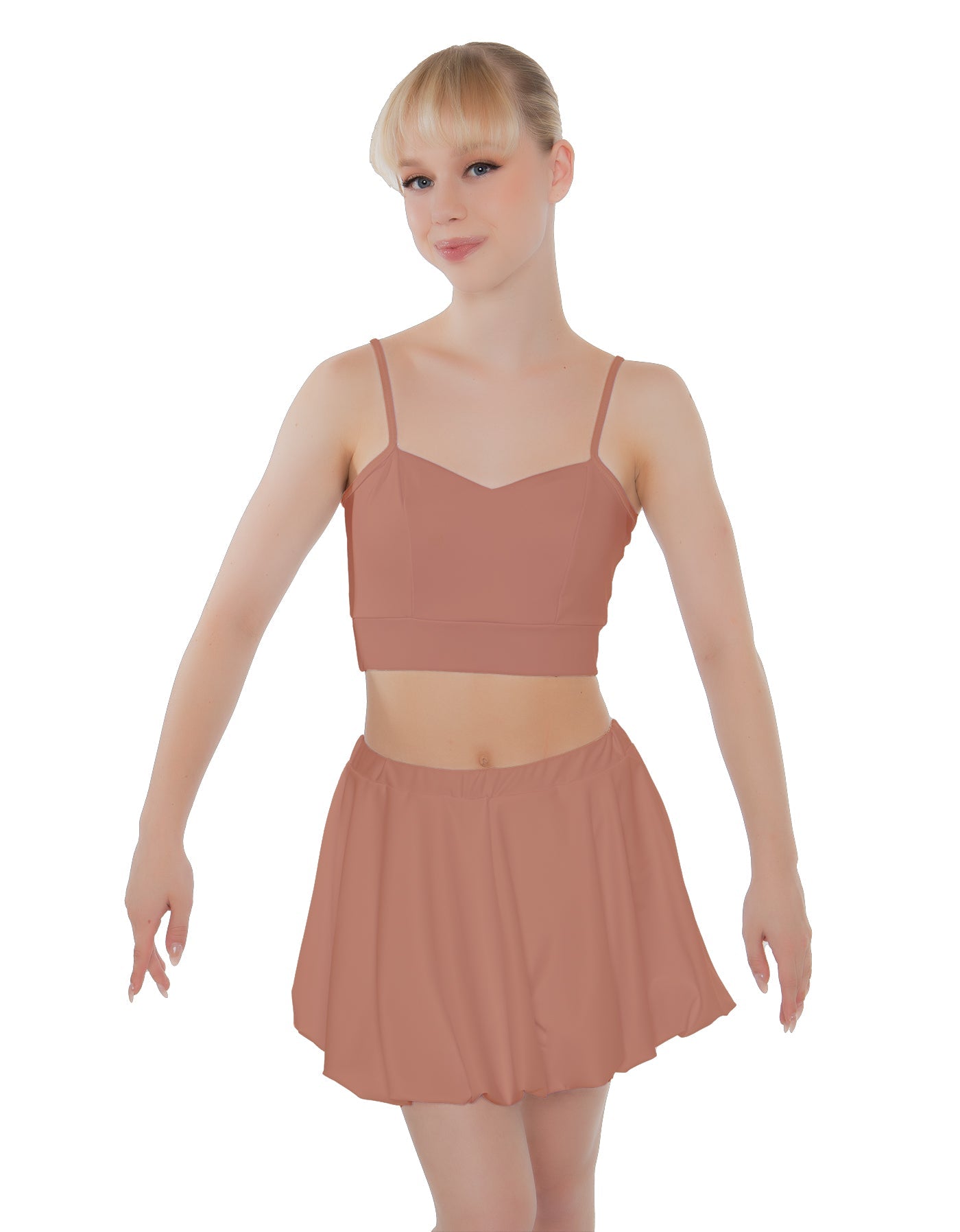 Solid Lycra Bubble Skort
