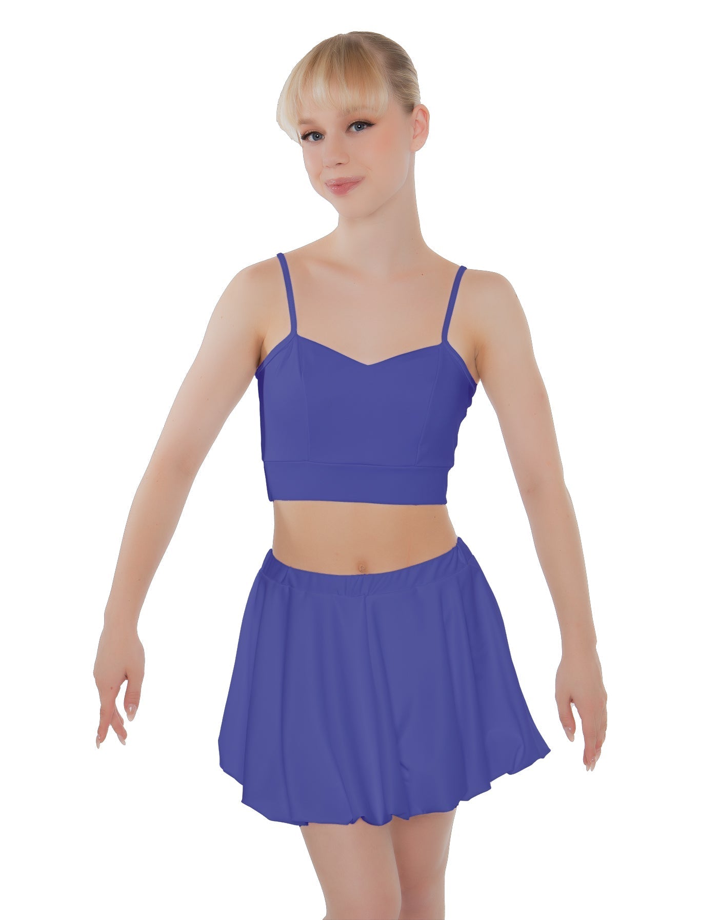 Solid Lycra Bubble Skort