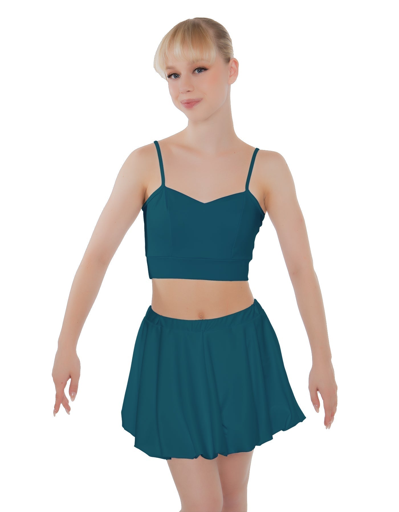 Solid Lycra Bubble Skort