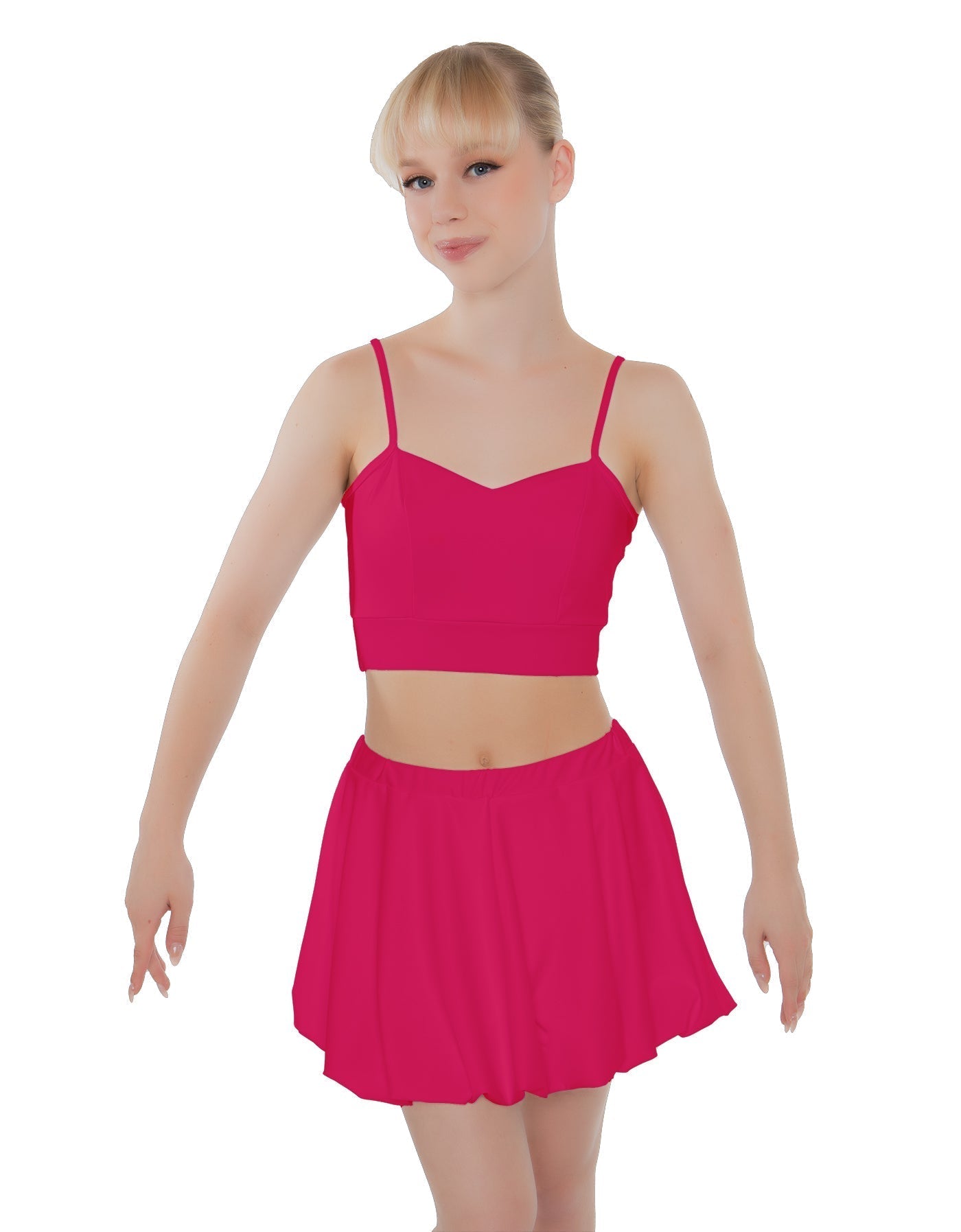 Solid Lycra Bubble Skort