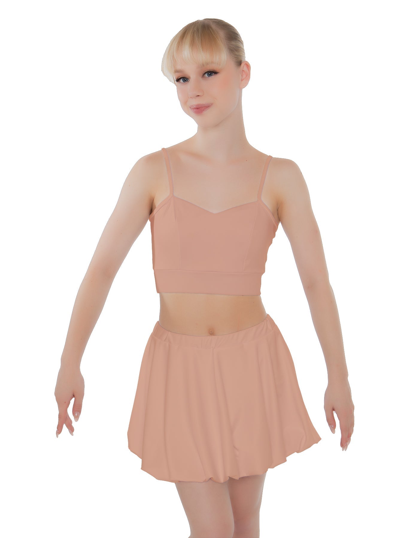 Solid Lycra Bubble Skort