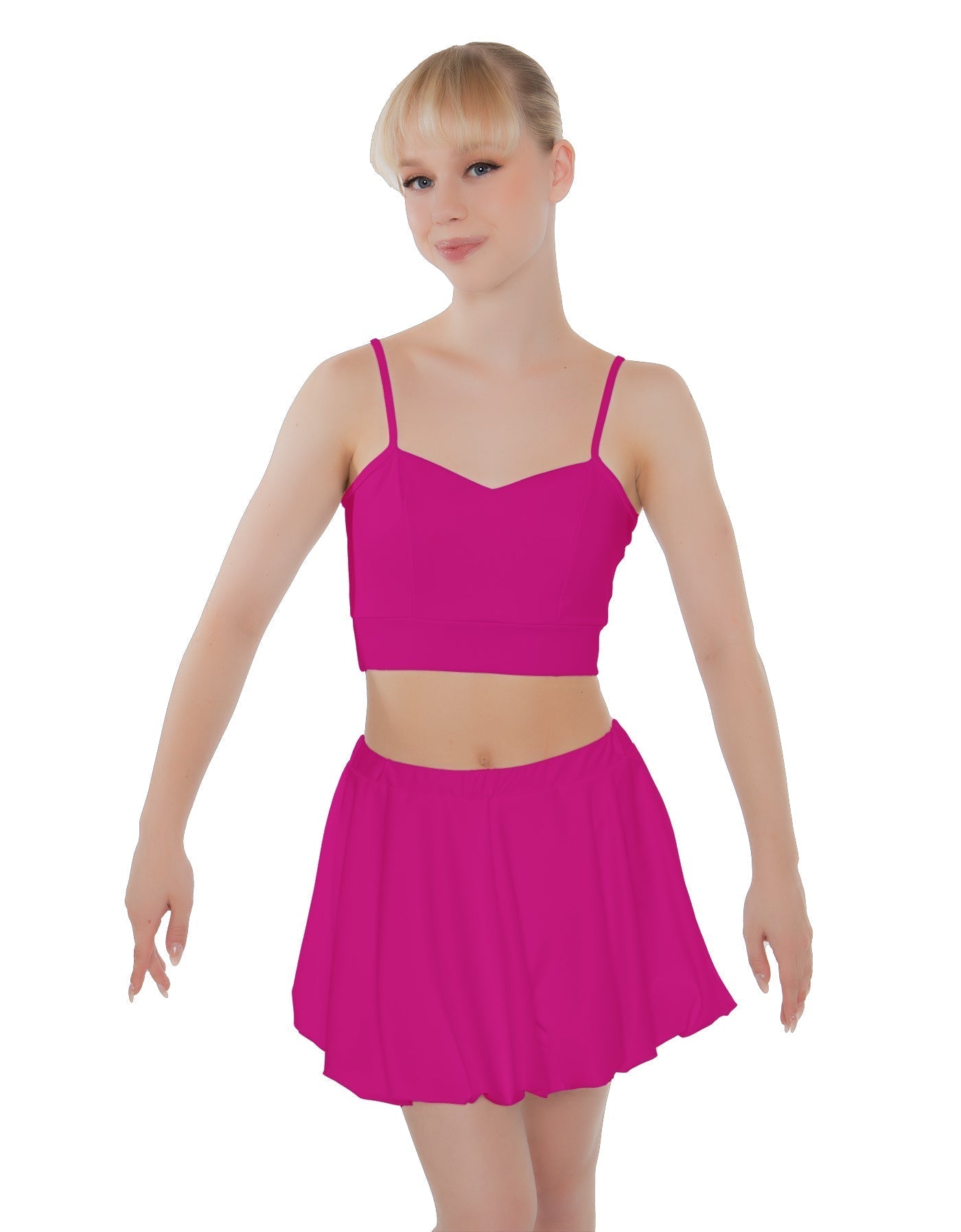 Solid Lycra Bubble Skort