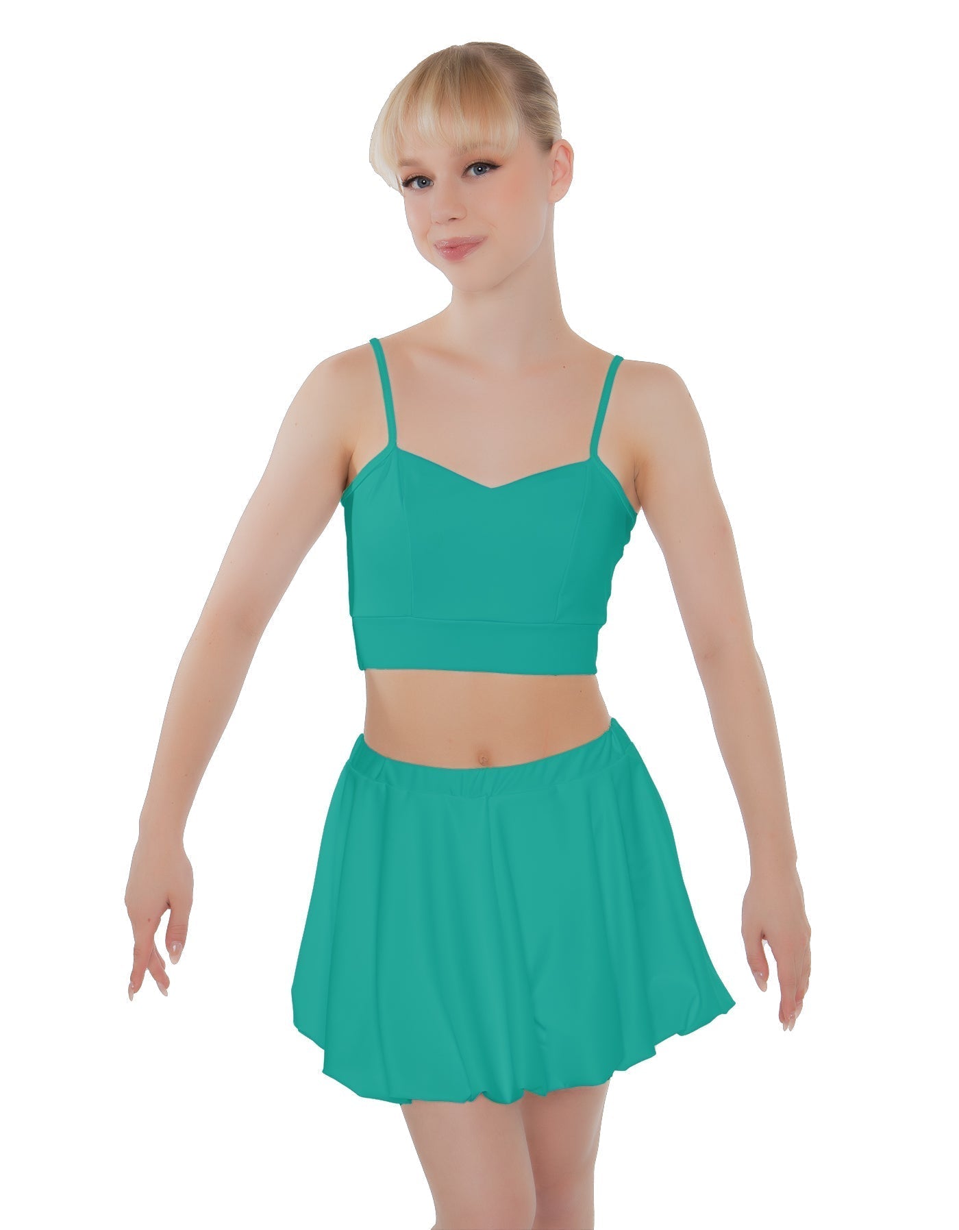 Solid Lycra Bubble Skort