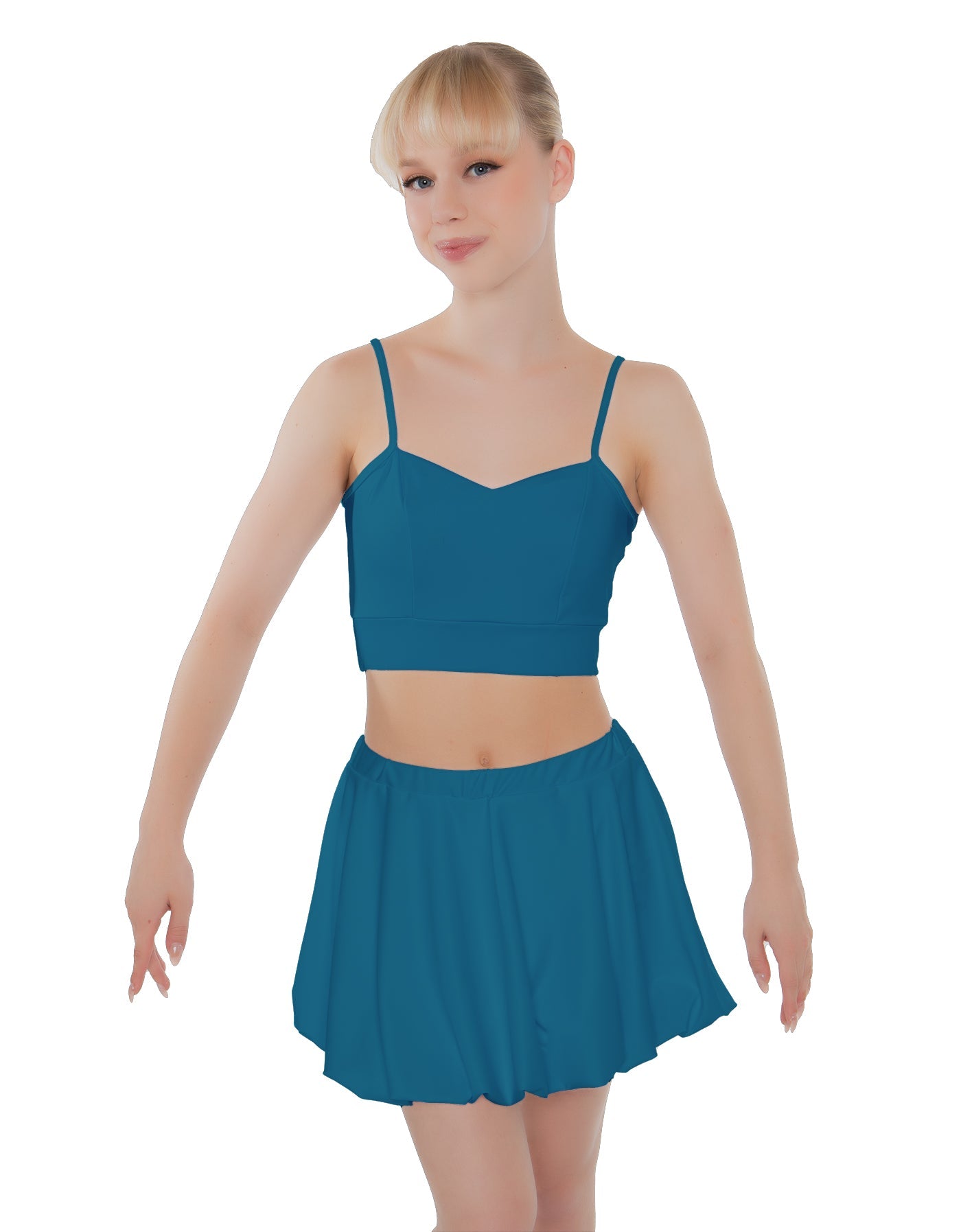 Solid Lycra Bubble Skort