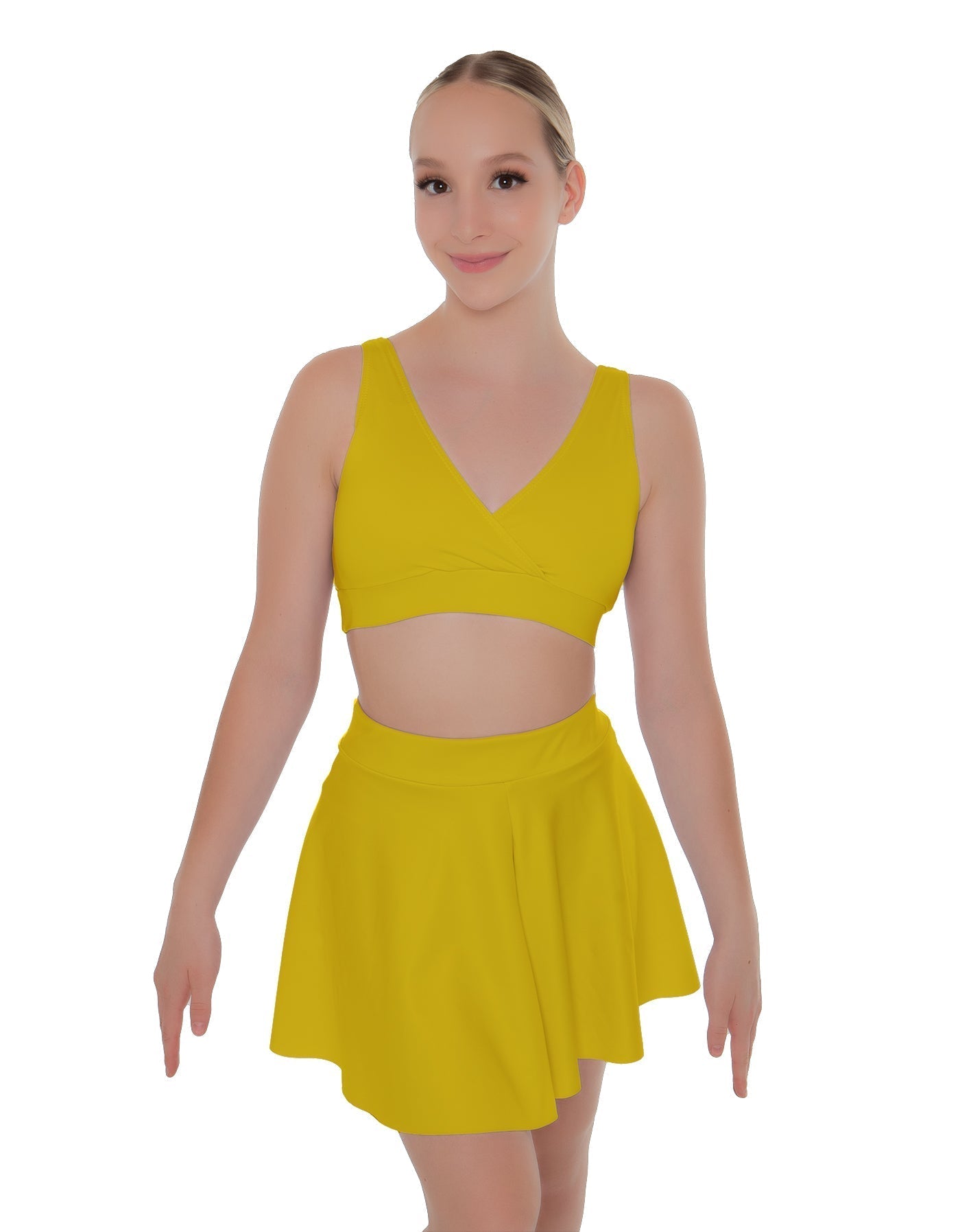 Solid Lycra Skater Skirt