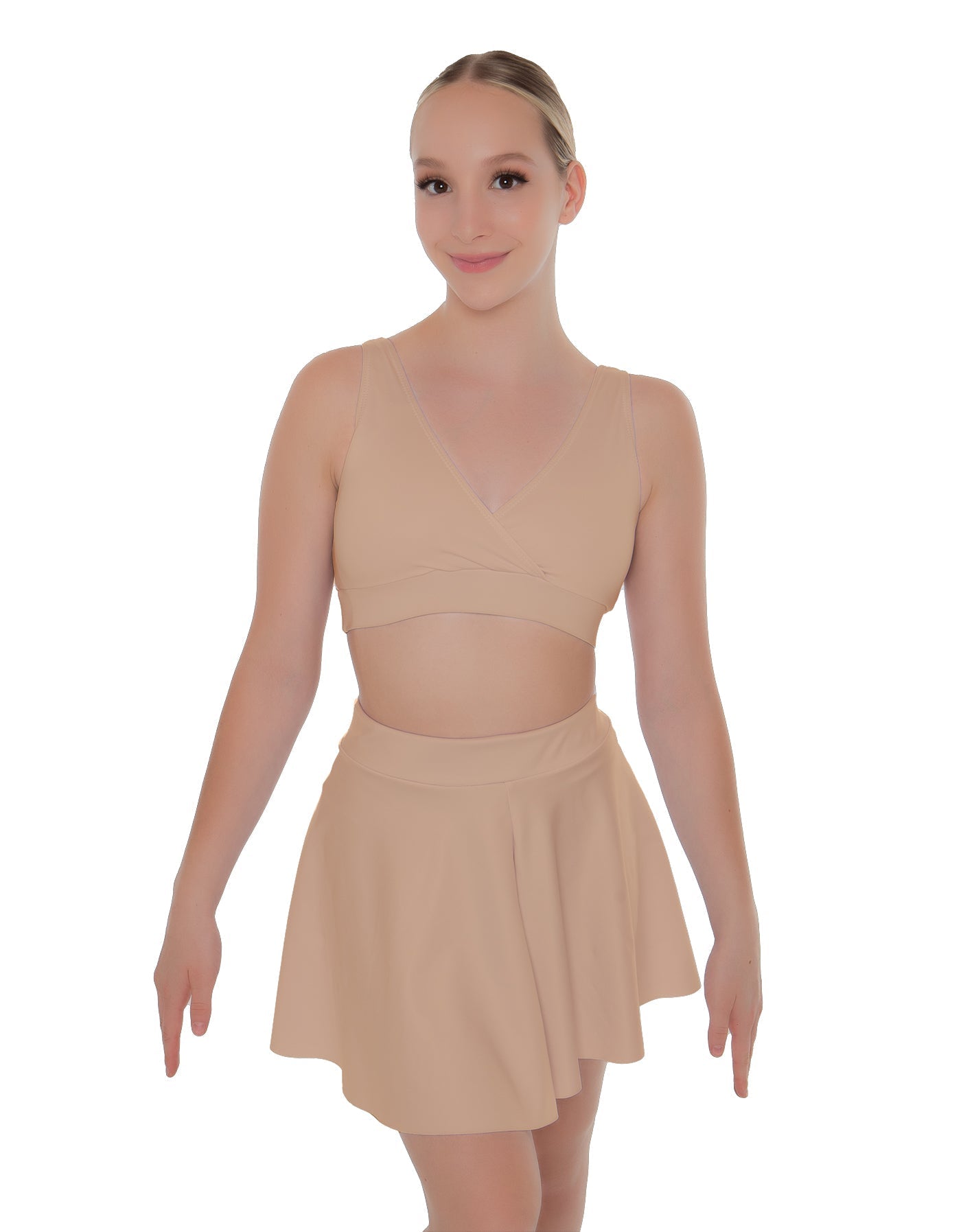 Solid Lycra Skater Skirt