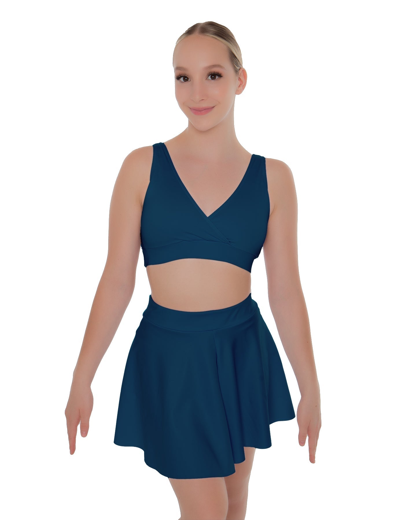 Solid Lycra Skater Skirt