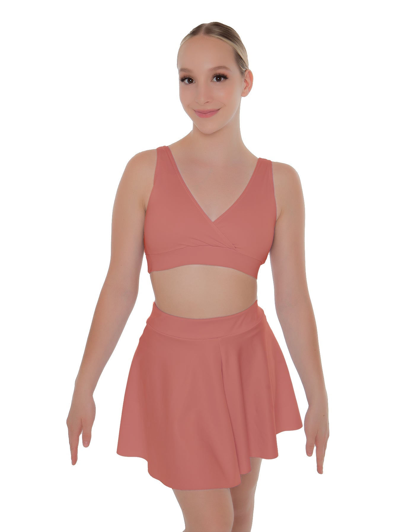 Solid Lycra Skater Skirt