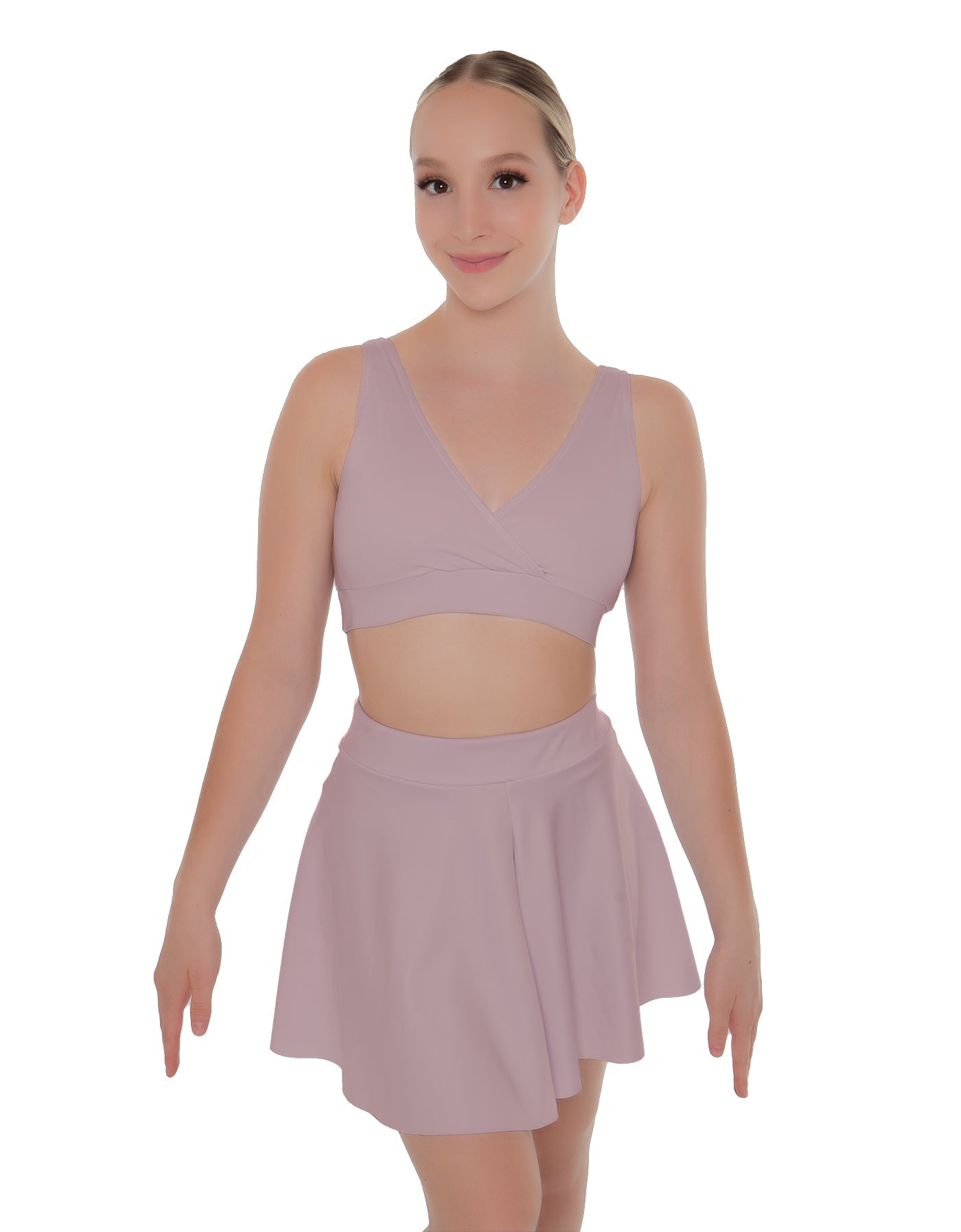 Solid Lycra Skater Skirt