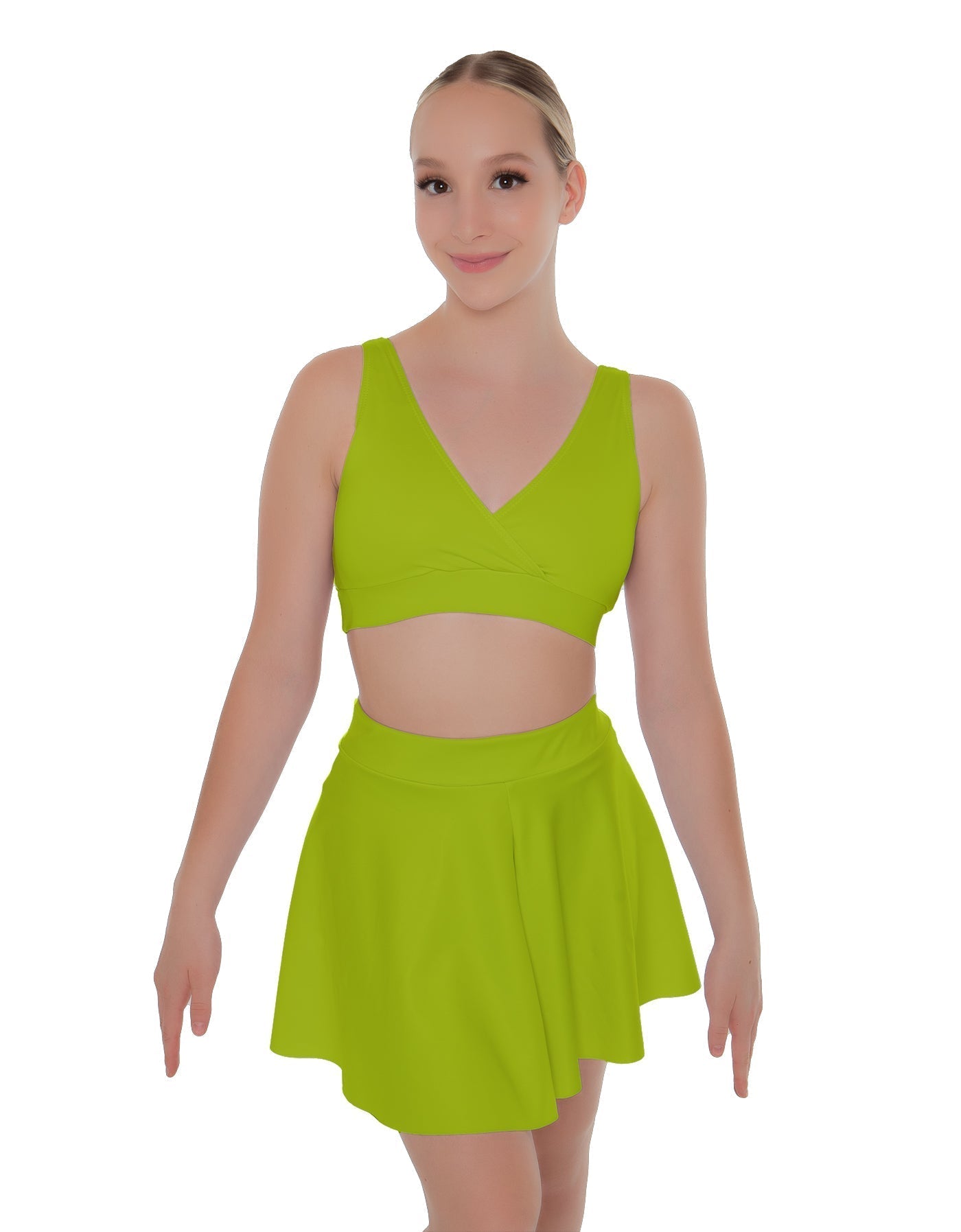 Solid Lycra Skater Skirt