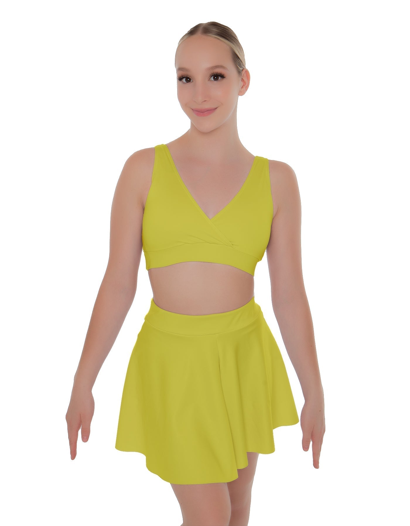 Solid Lycra Skater Skirt