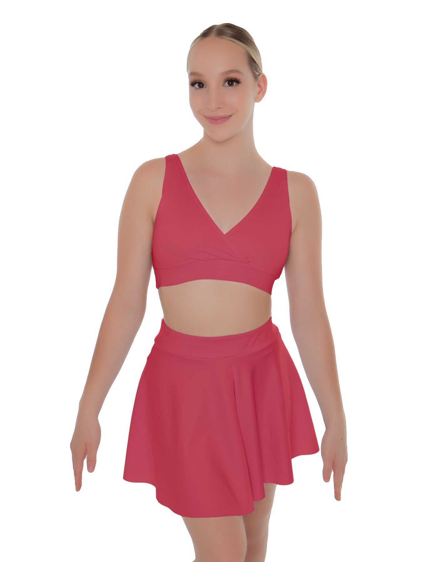 Solid Lycra Skater Skirt