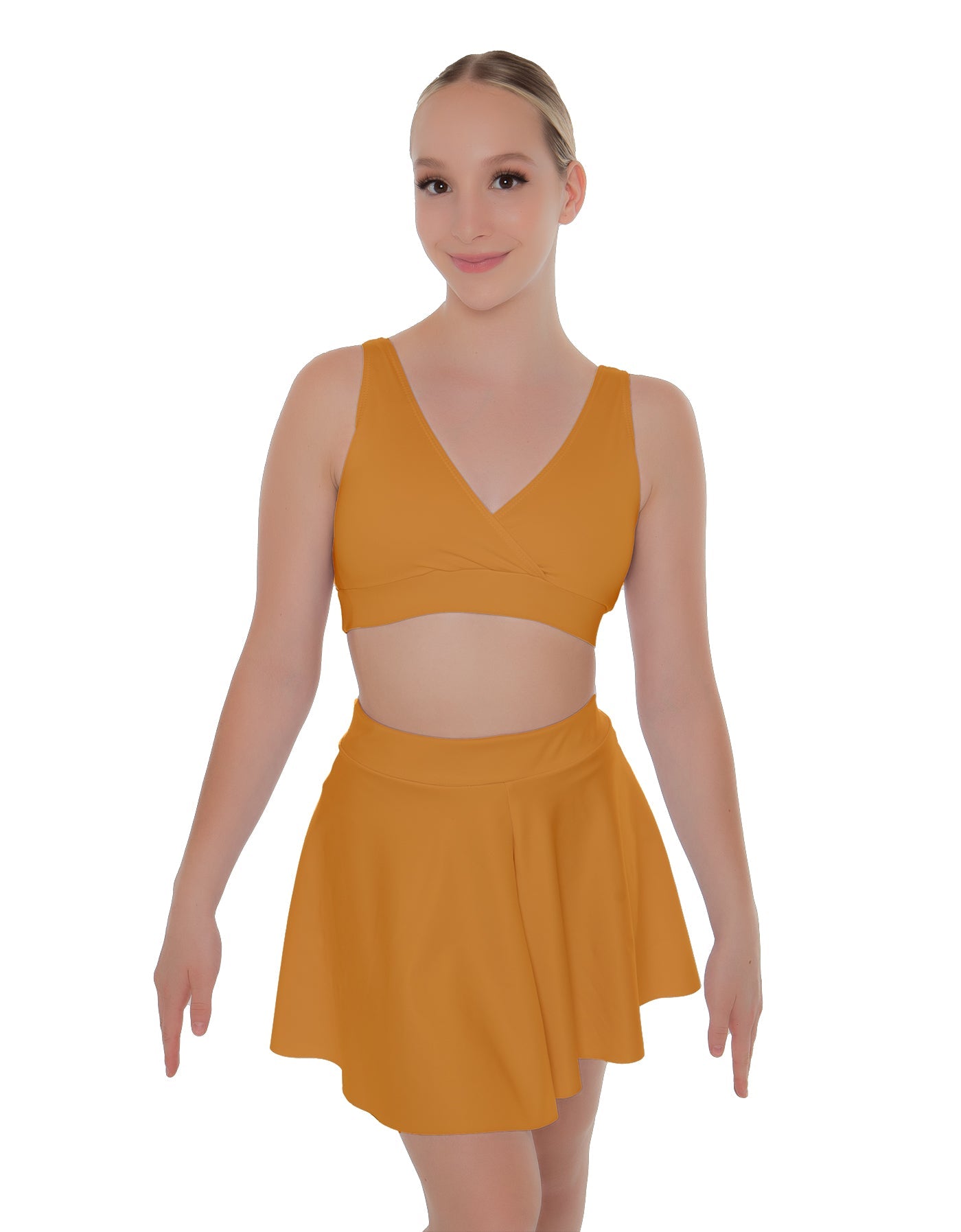 Solid Lycra Skater Skirt