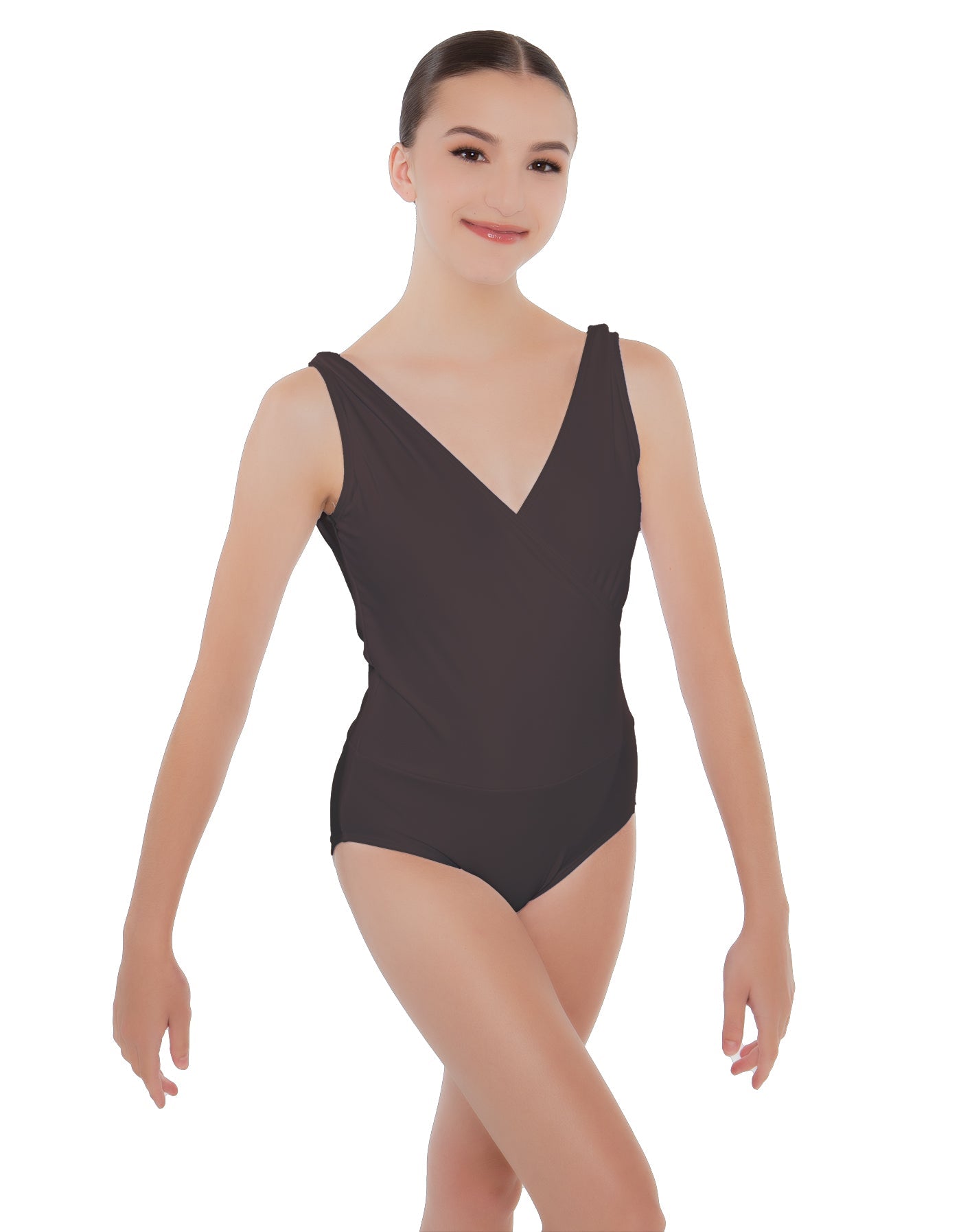 Solid Lycra Crossover Leotard