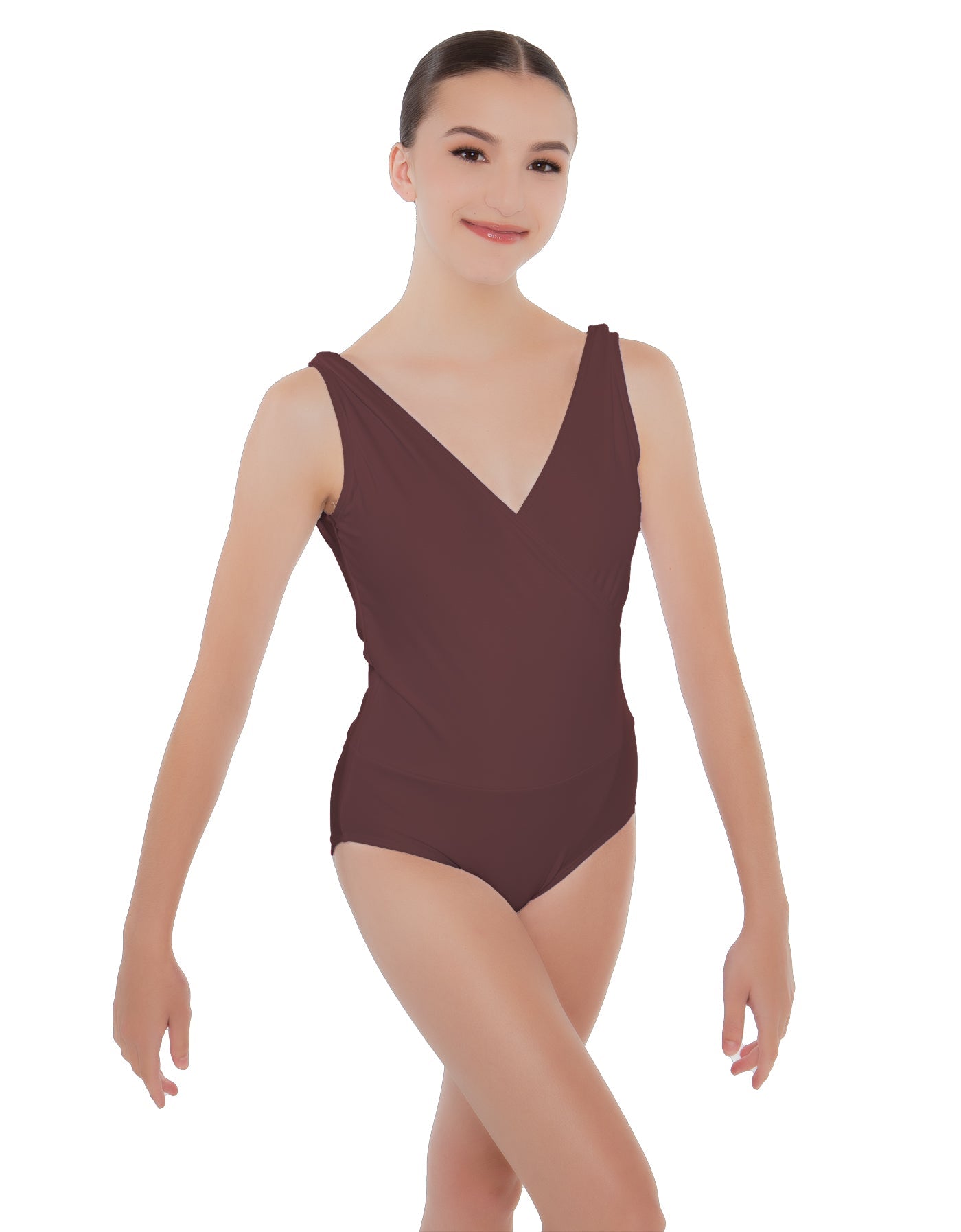 Solid Lycra Crossover Leotard