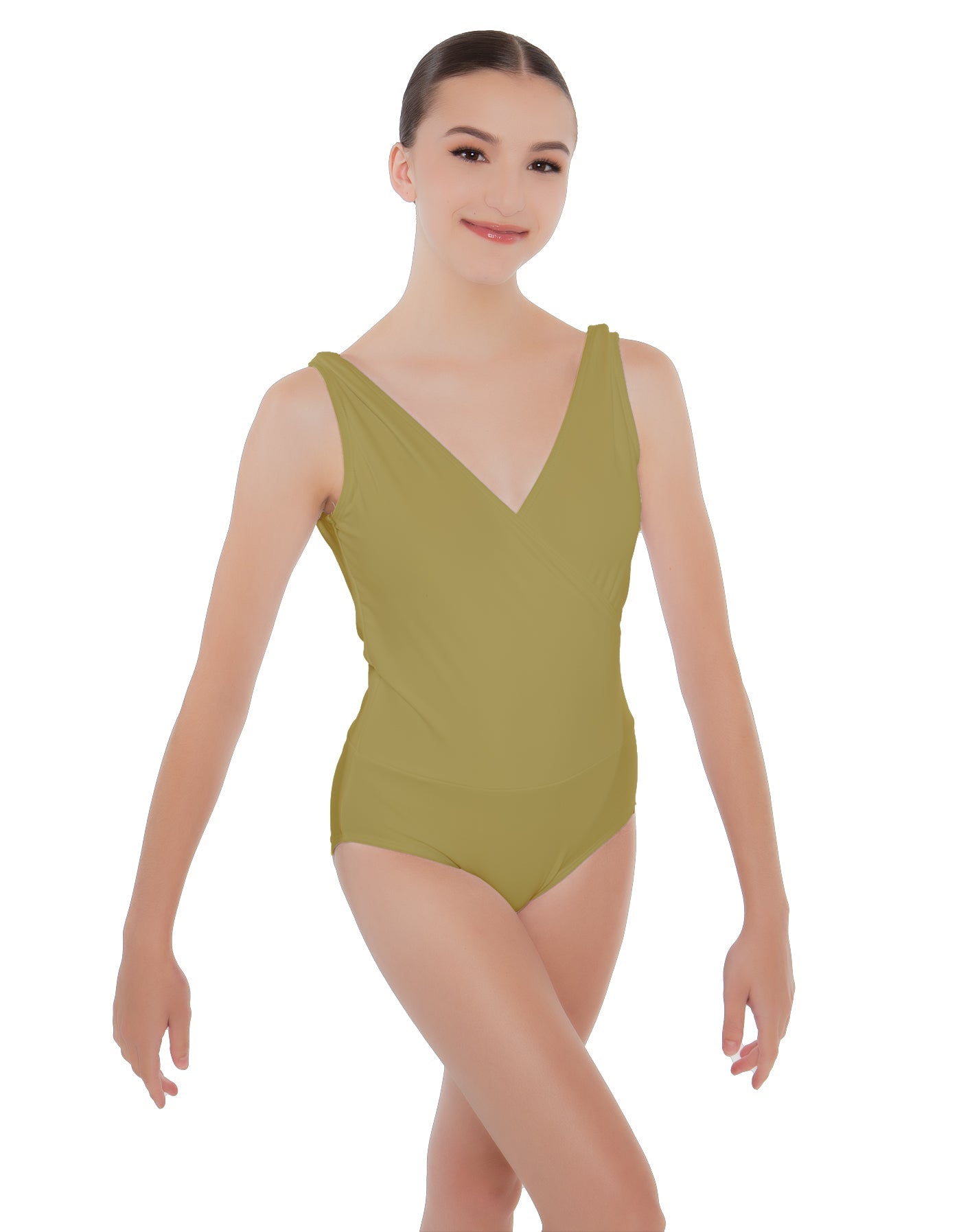 Solid Lycra Crossover Leotard