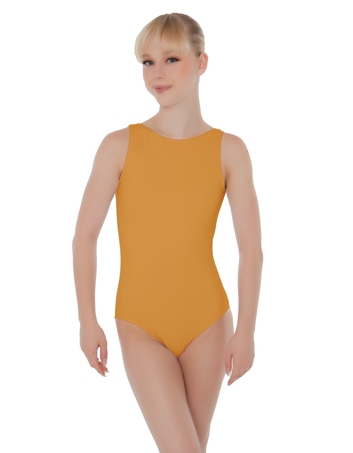 Solid Lycra Boatneck Open Back Leotard