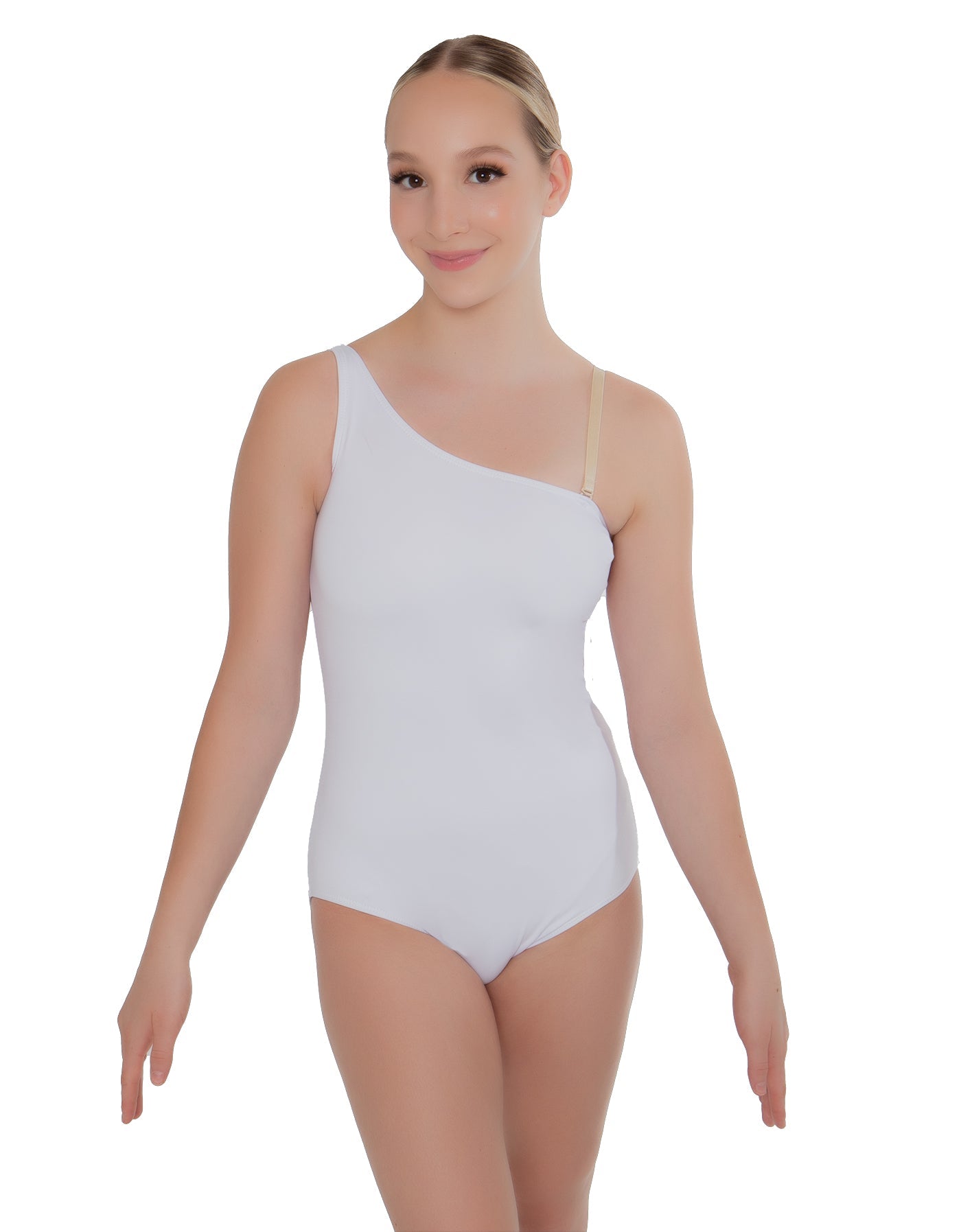 Solid Lycra One Shoulder Leotard