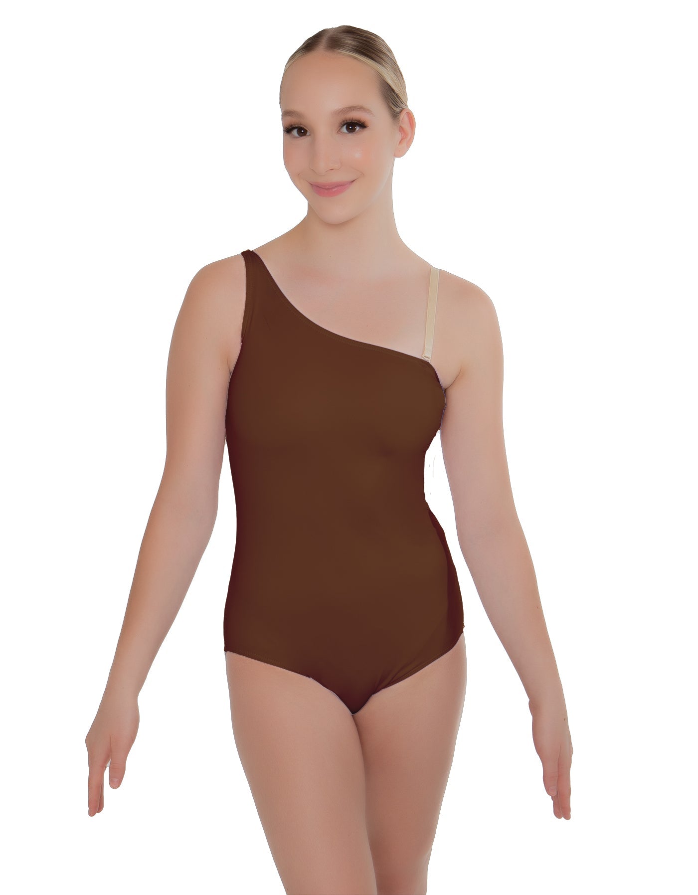Solid Lycra One Shoulder Leotard