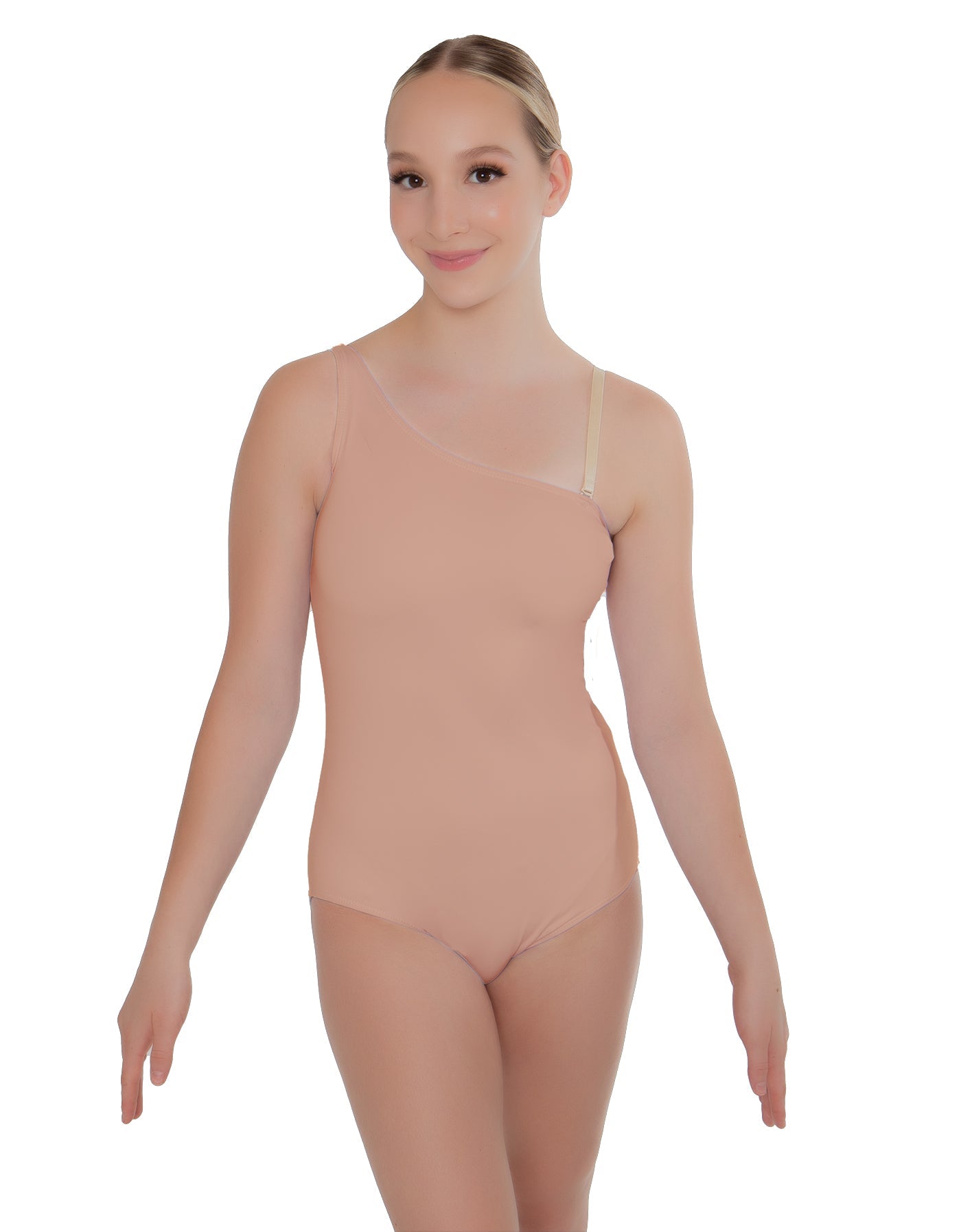 Solid Lycra One Shoulder Leotard