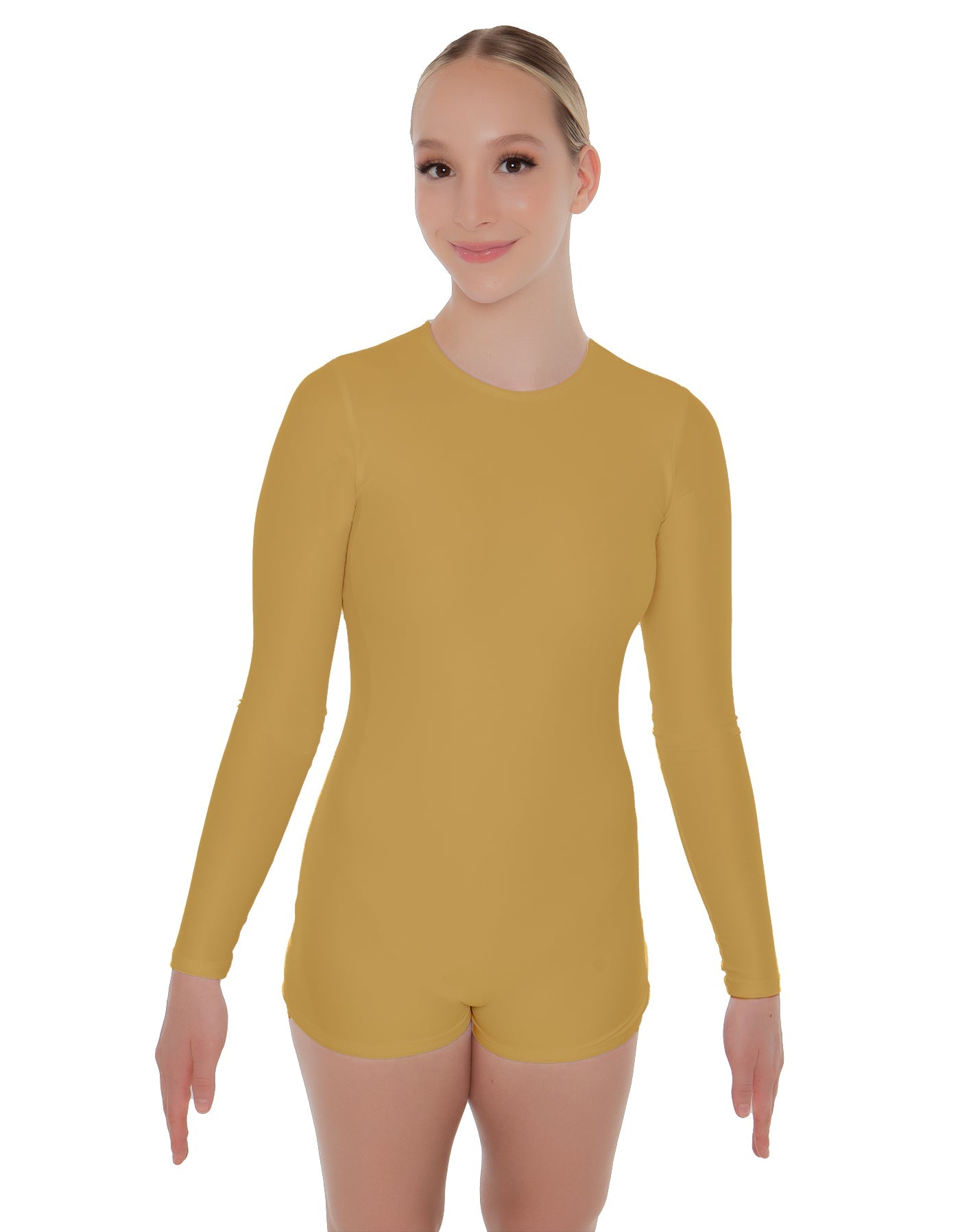 Solid Lycra LS Biketard Keyhole Back