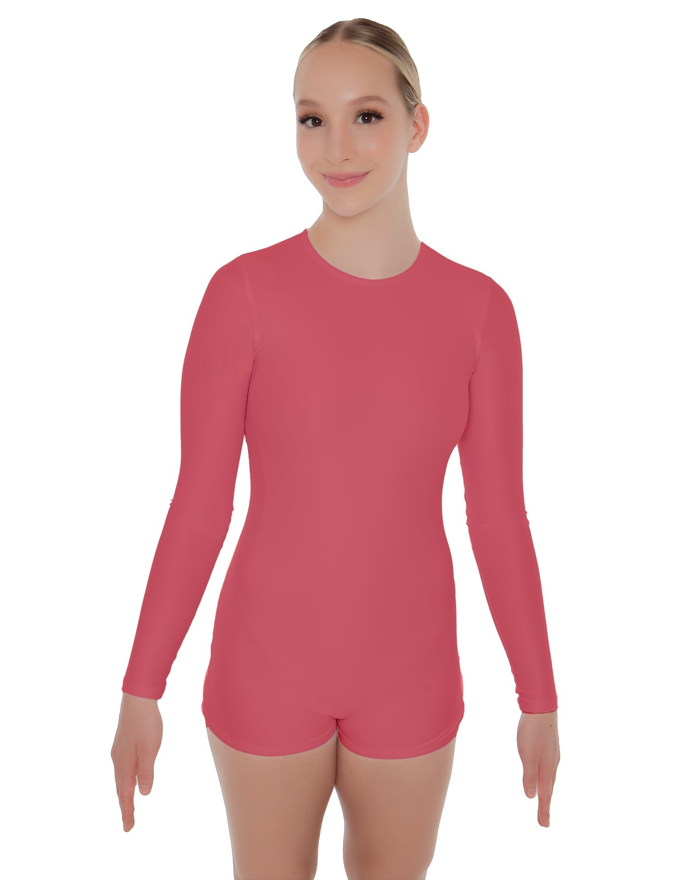 Solid Lycra LS Biketard Keyhole Back