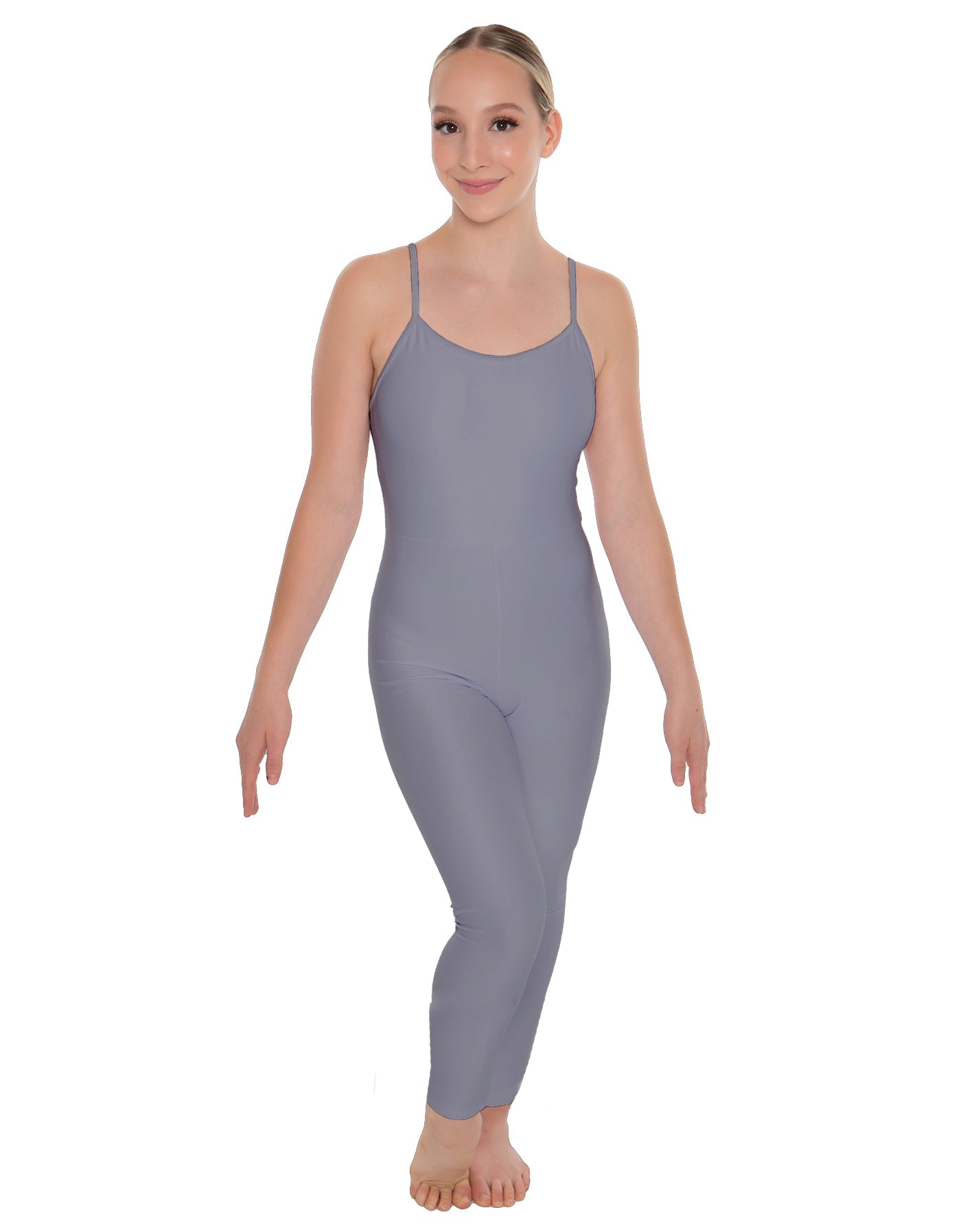 Solid Lycra Cami Unitard