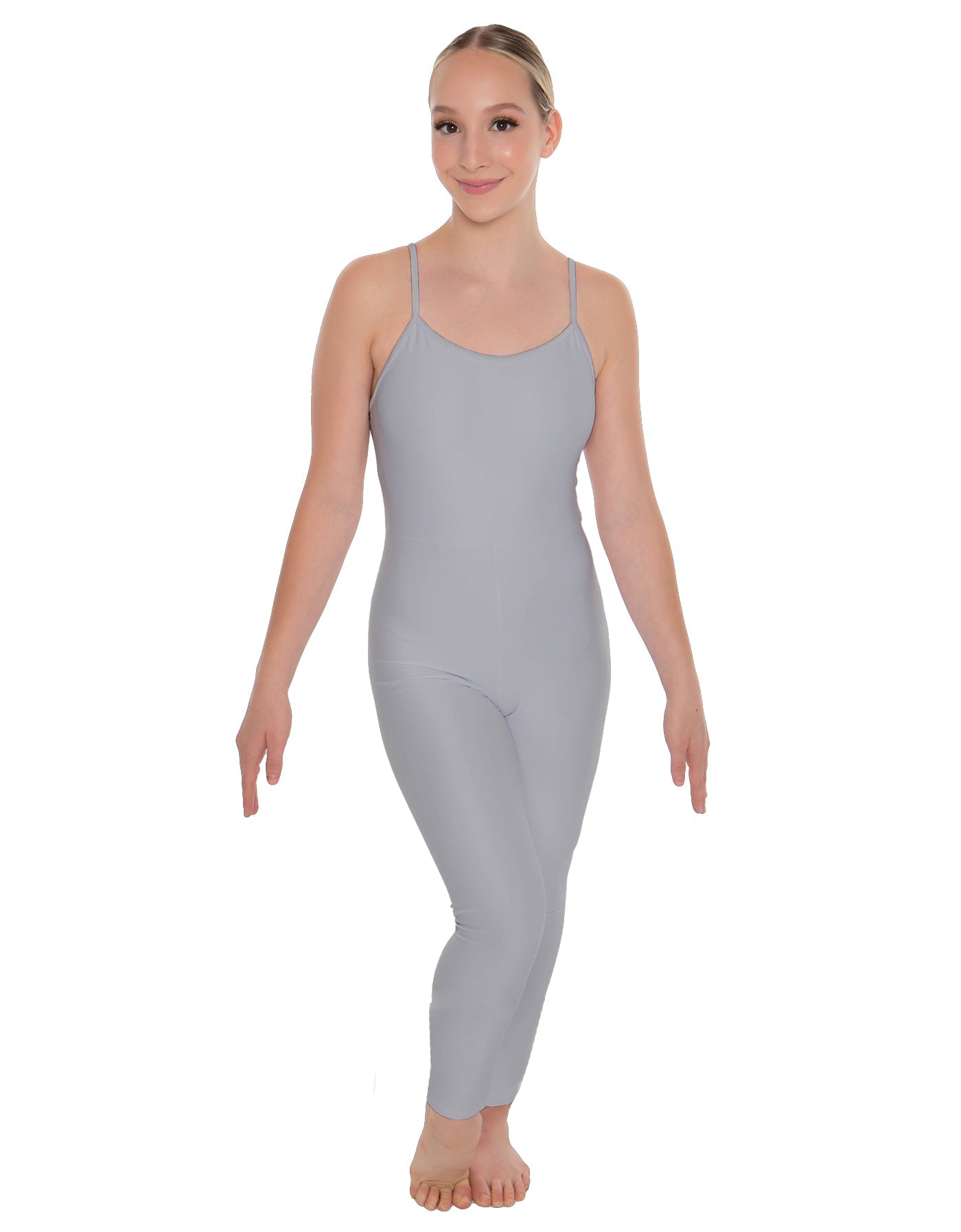 Solid Lycra Cami Unitard
