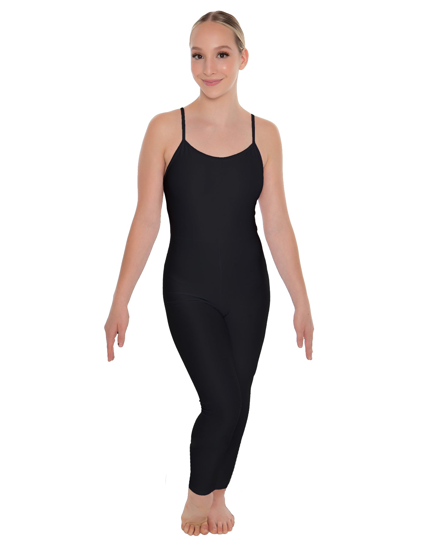 Solid Lycra Cami Unitard