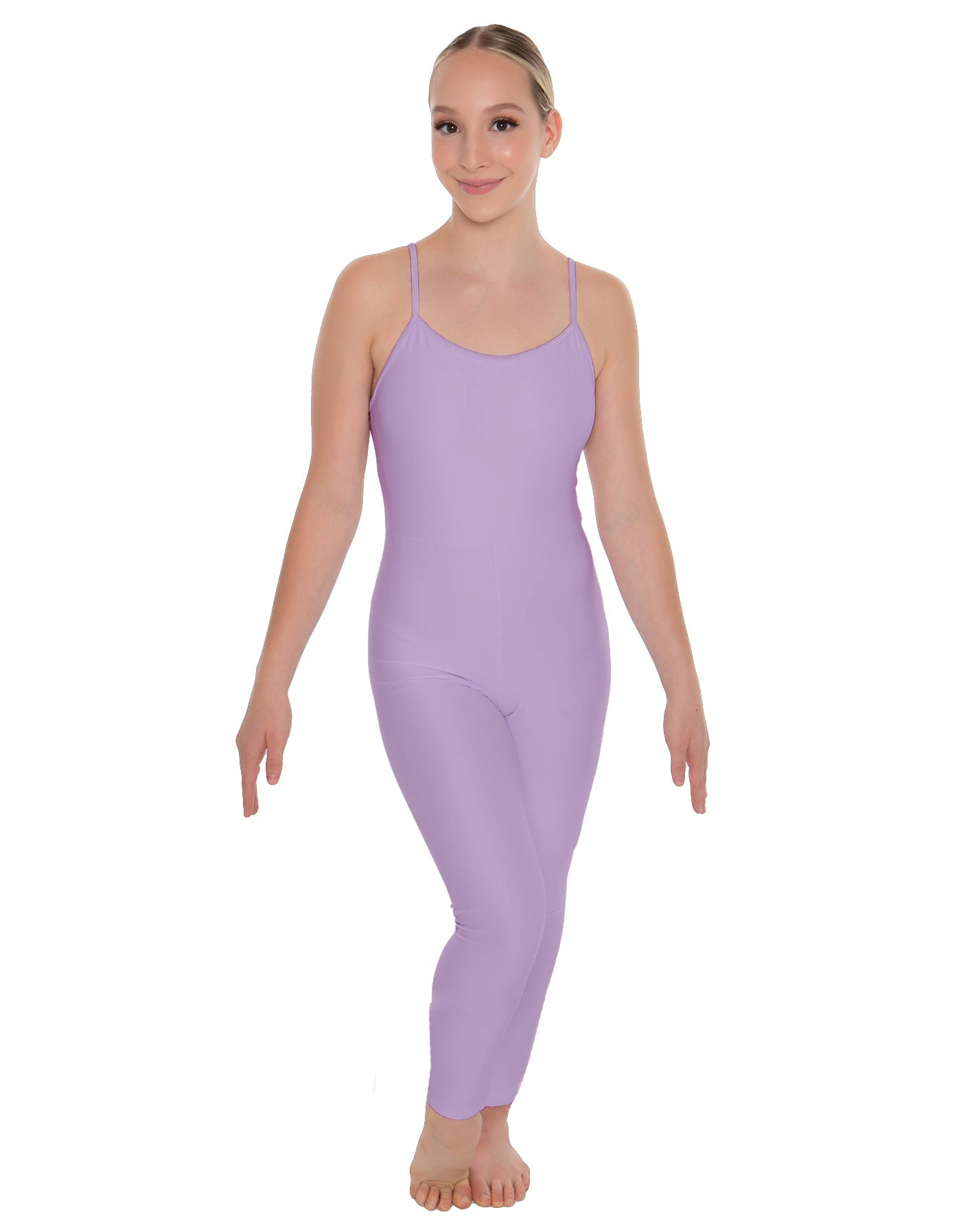 Solid Lycra Cami Unitard