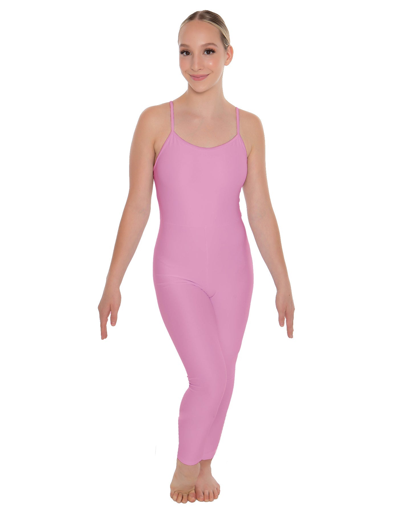 Solid Lycra Cami Unitard
