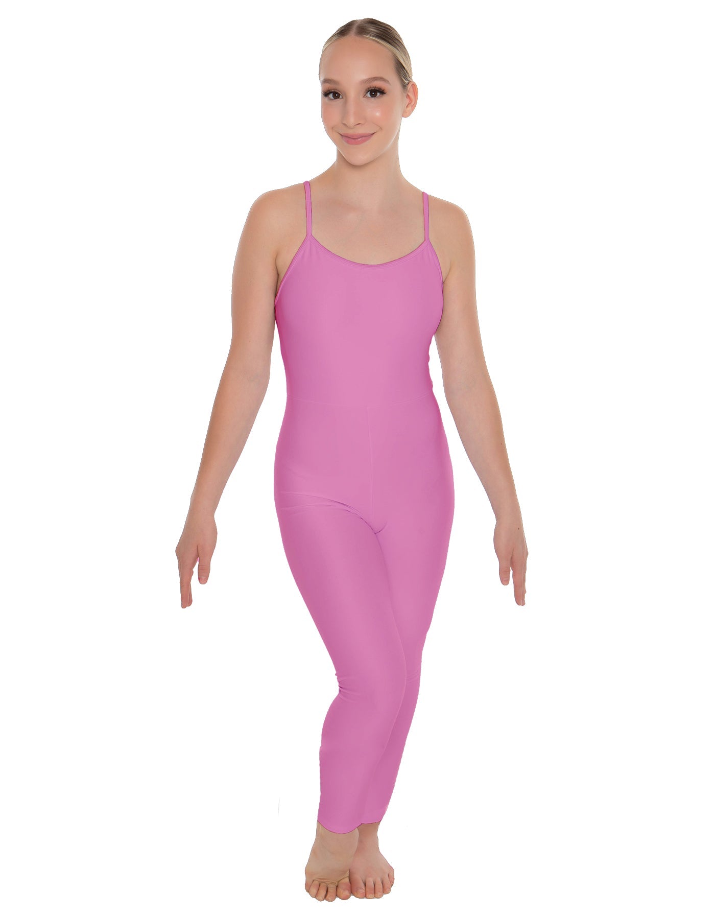 Solid Lycra Cami Unitard