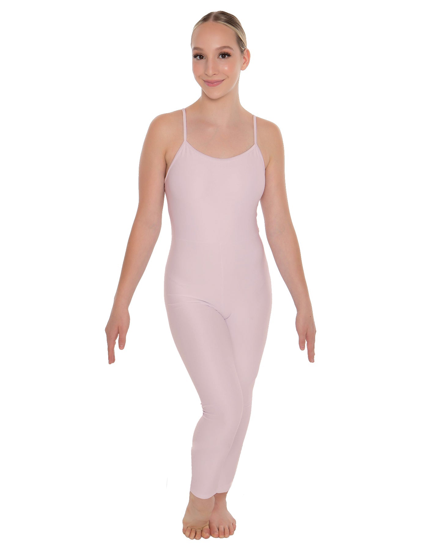 Solid Lycra Cami Unitard
