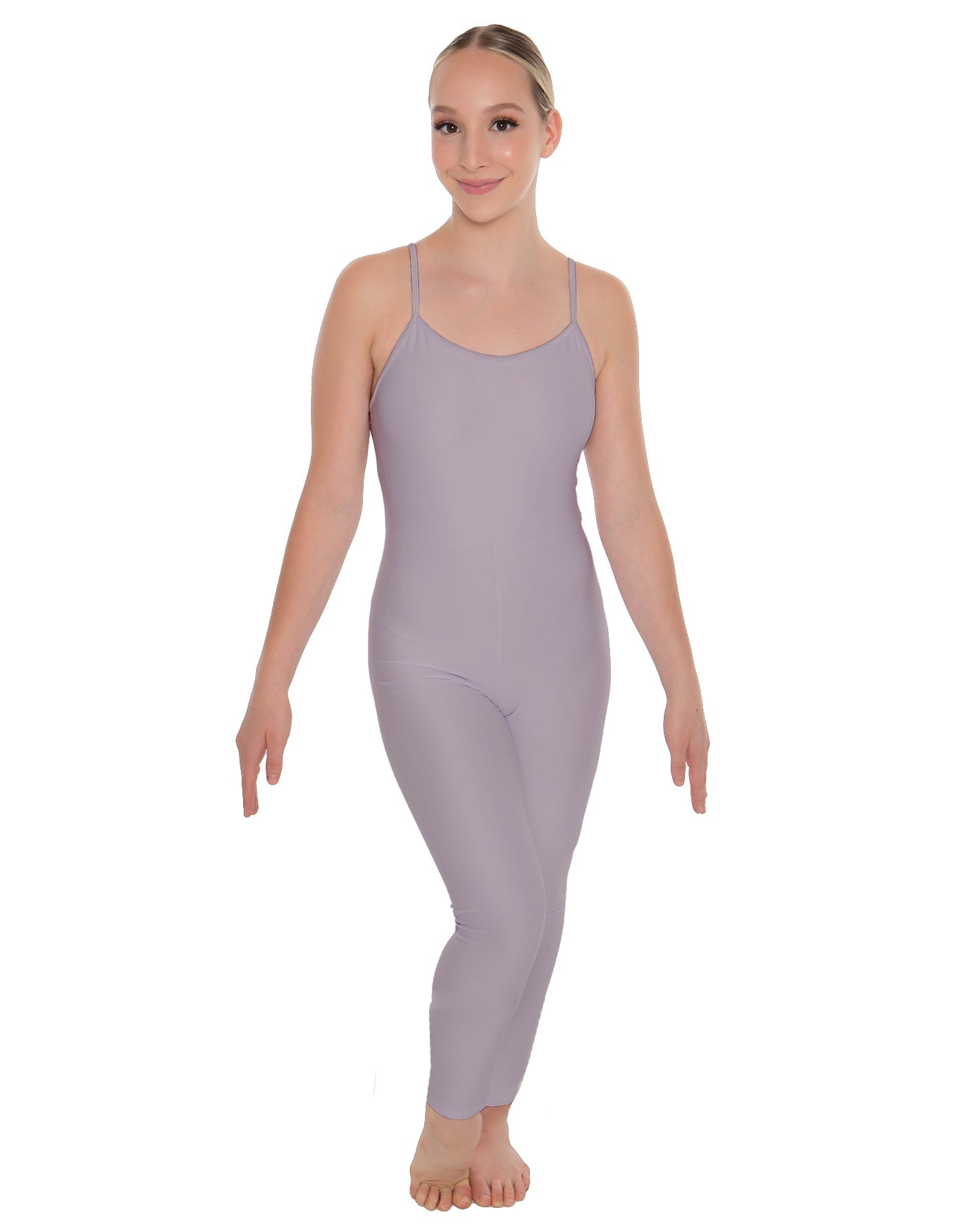 Solid Lycra Cami Unitard