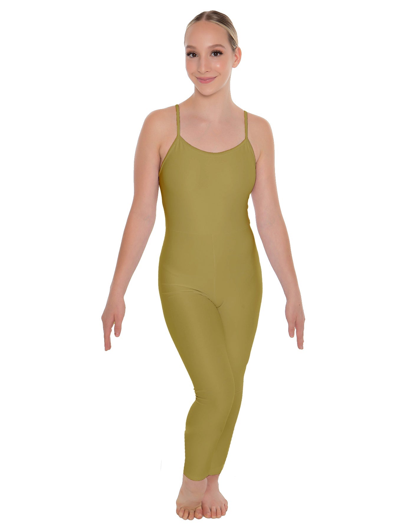 Solid Lycra Cami Unitard