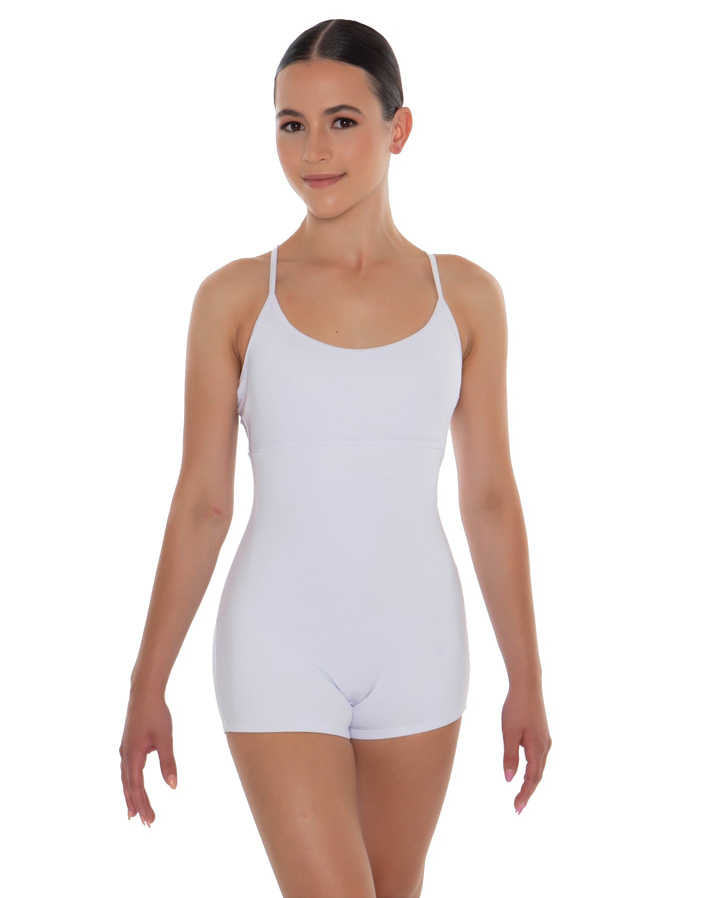 Solid Lycra Racer Strap Tank Biketard