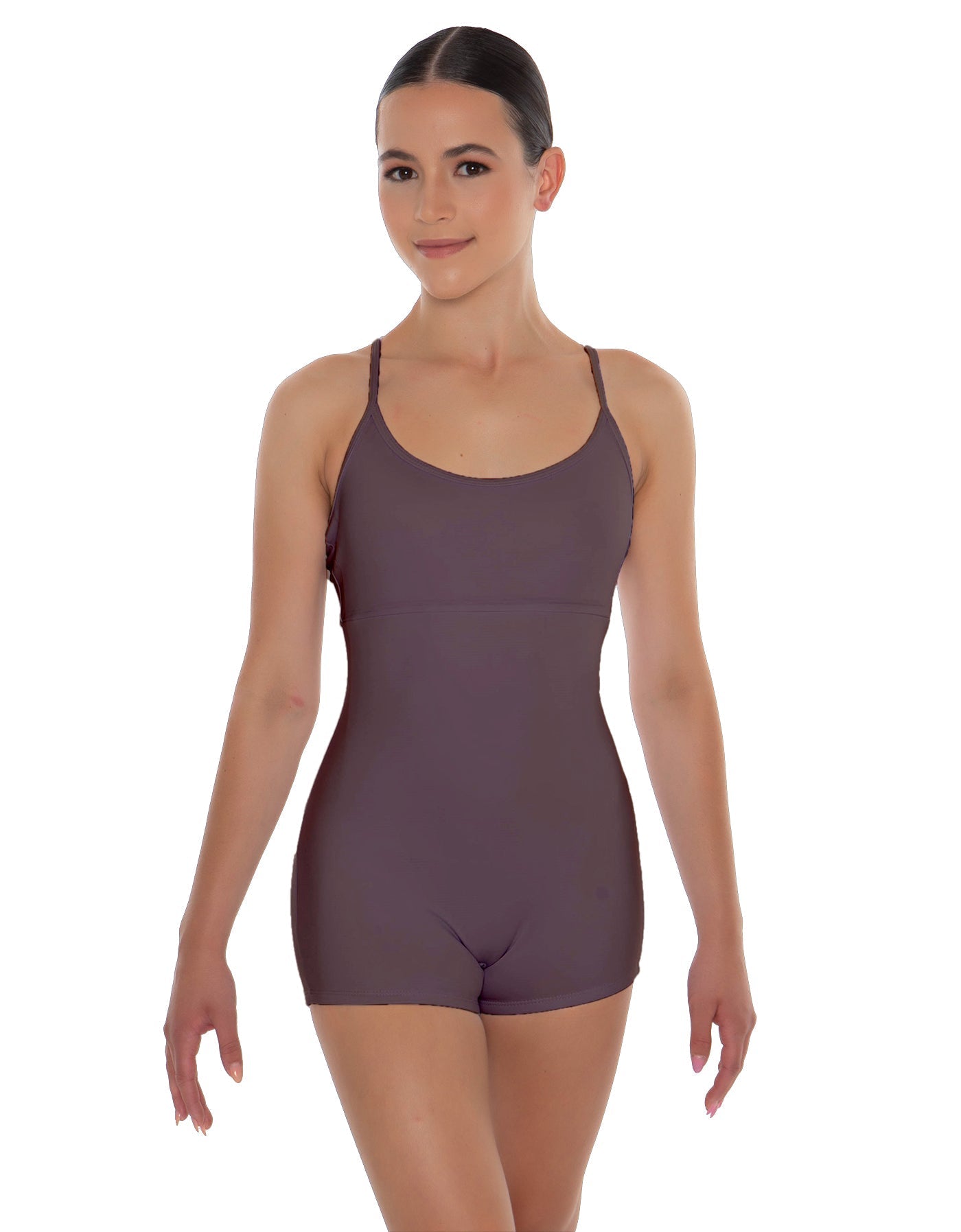 Solid Lycra Racer Strap Tank Biketard