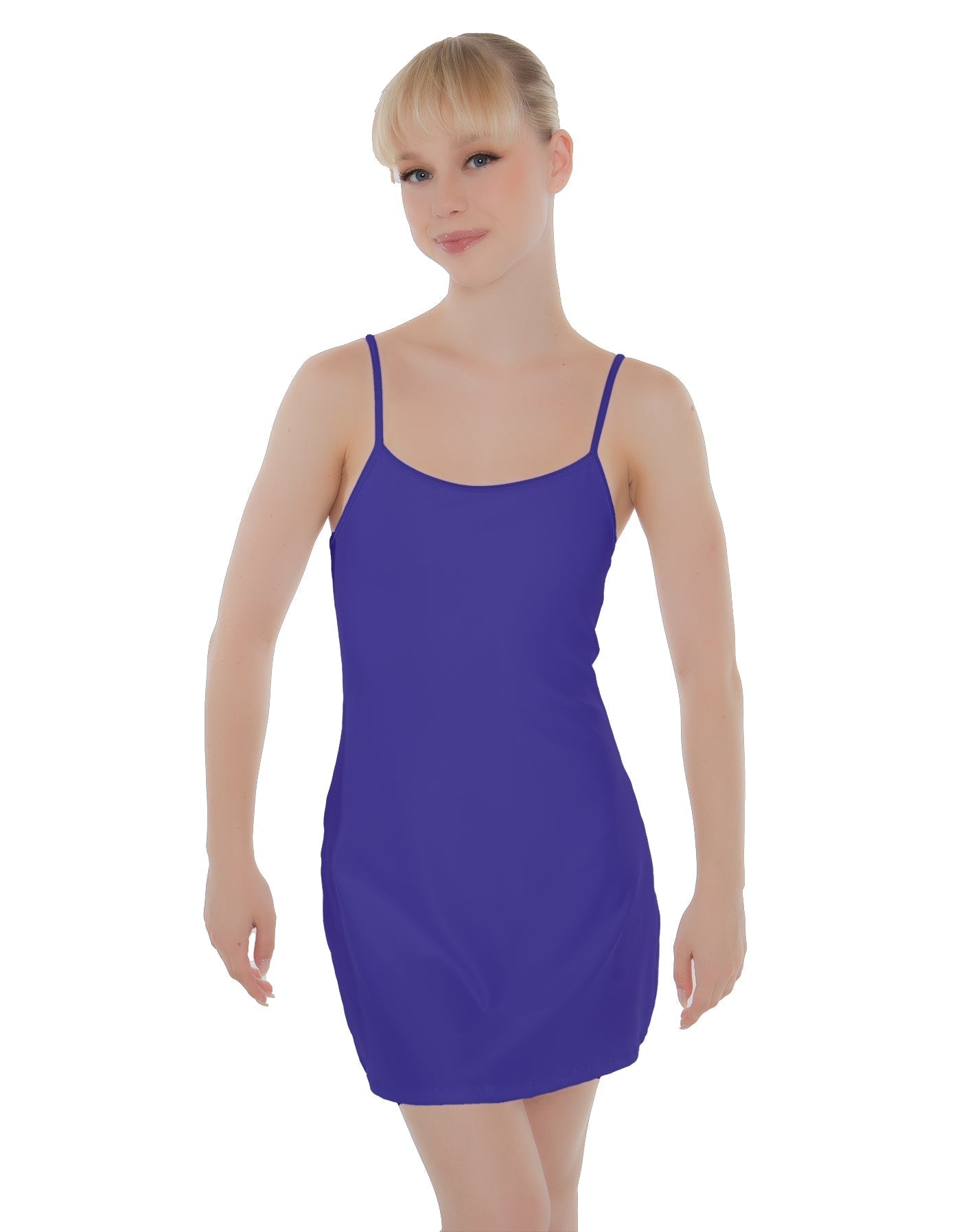 Solid Lycra Align Cami Dress