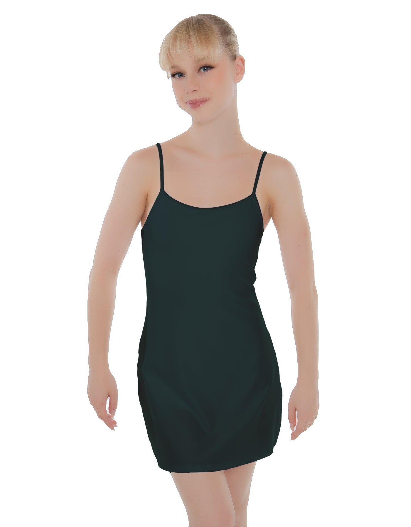 Solid Lycra Align Cami Dress