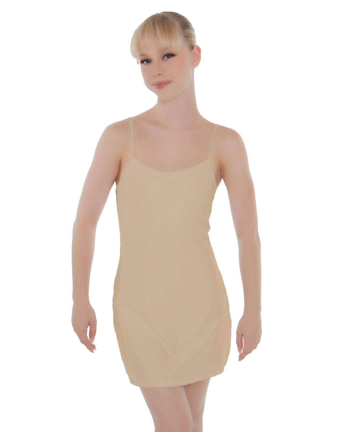Solid Lycra Align Cami Dress