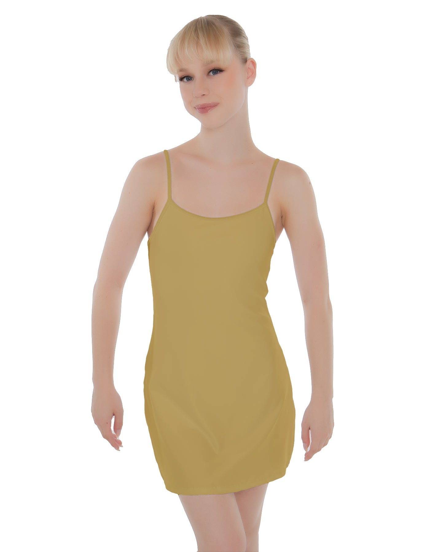 Solid Lycra Align Cami Dress