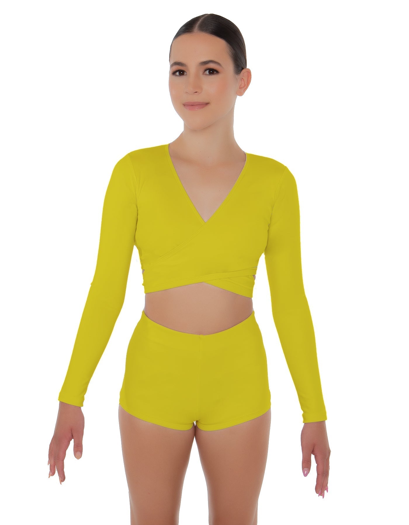 Solid Lycra Illuminate Crop Top