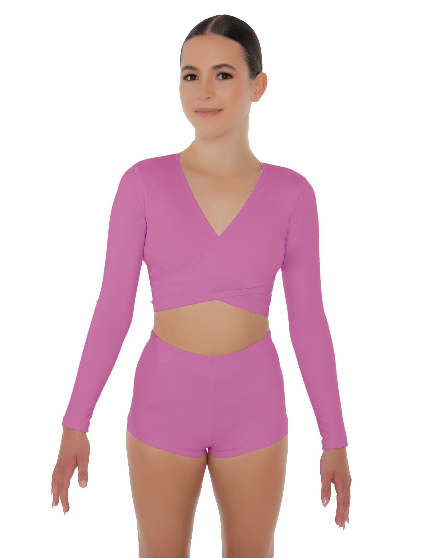 Solid Lycra Illuminate Crop Top