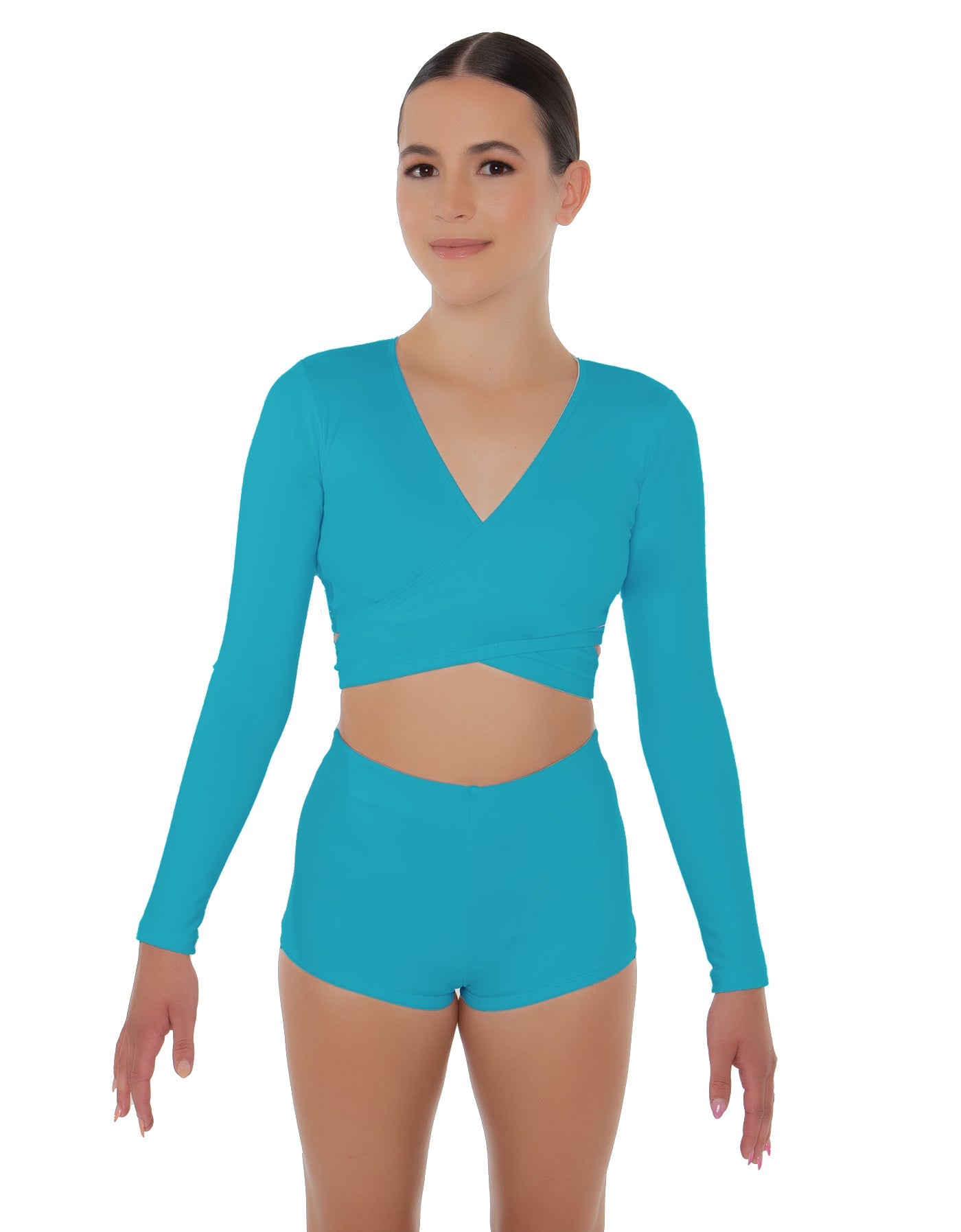 Solid Lycra Illuminate Crop Top