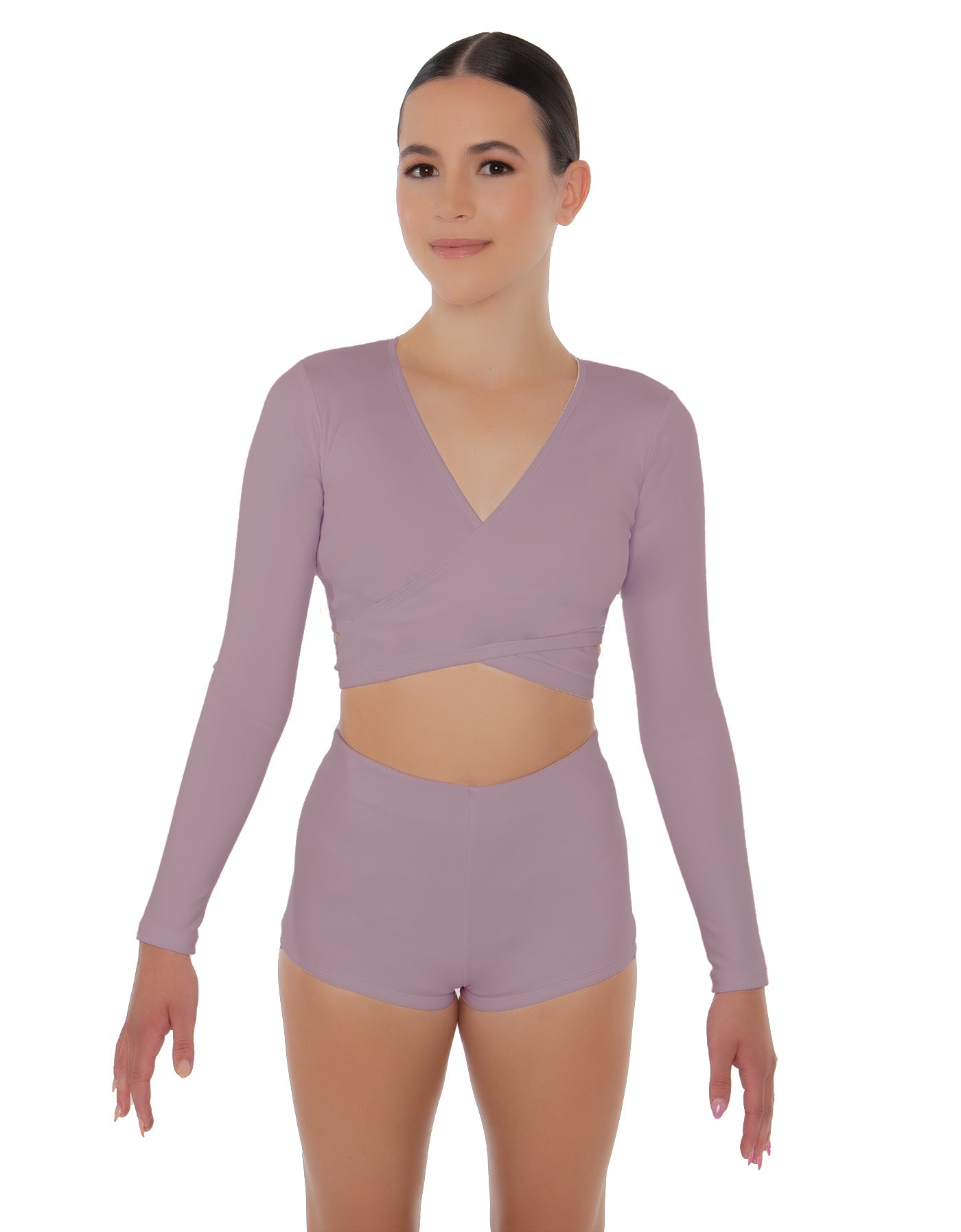 Solid Lycra Illuminate Crop Top