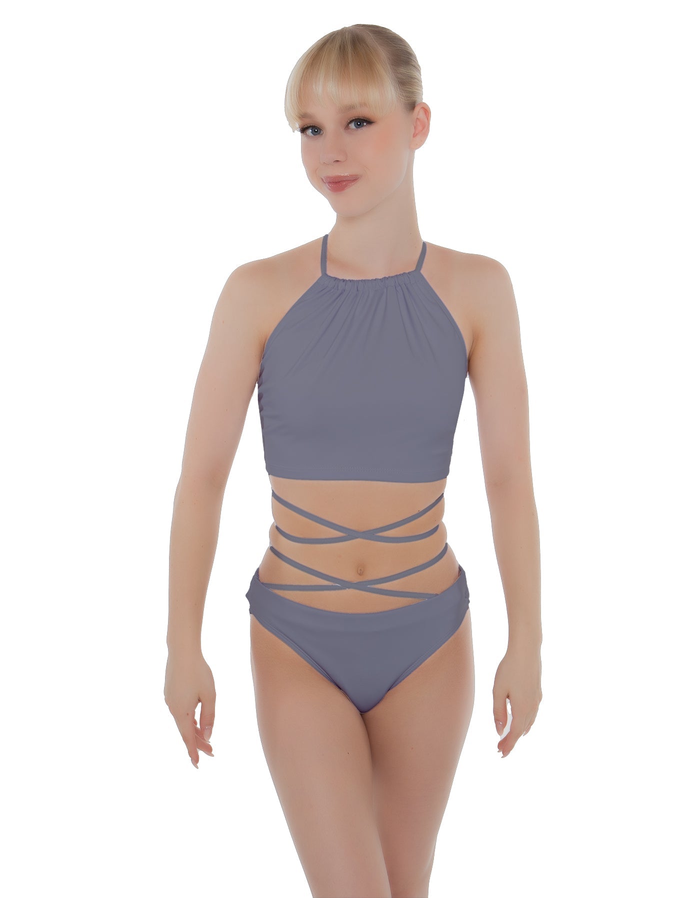 Solid Lycra Moving On Crop Top
