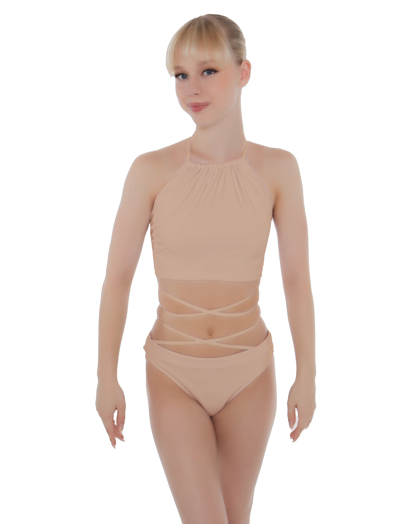 Solid Lycra Moving On Crop Top