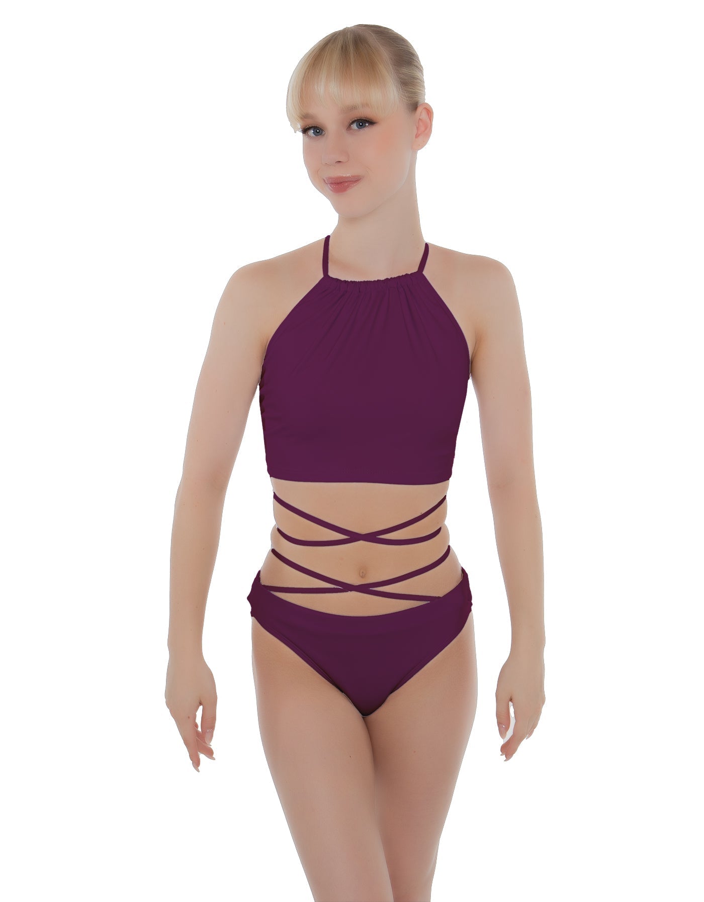 Solid Lycra Moving On Crop Top